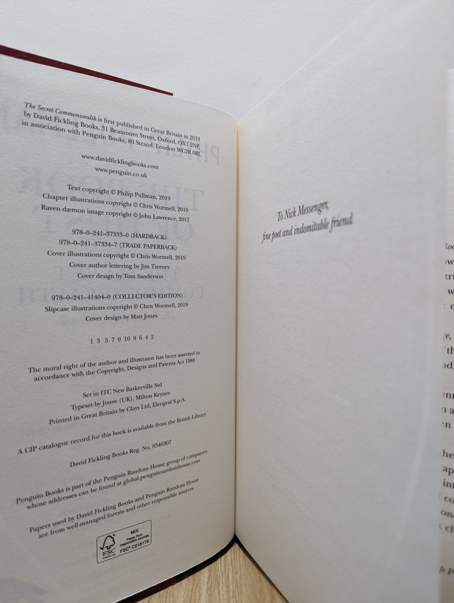 The Secret Commonwealth: Book of Dust 2 by Philip Pullman (Signed First Edition) - Fialta Books