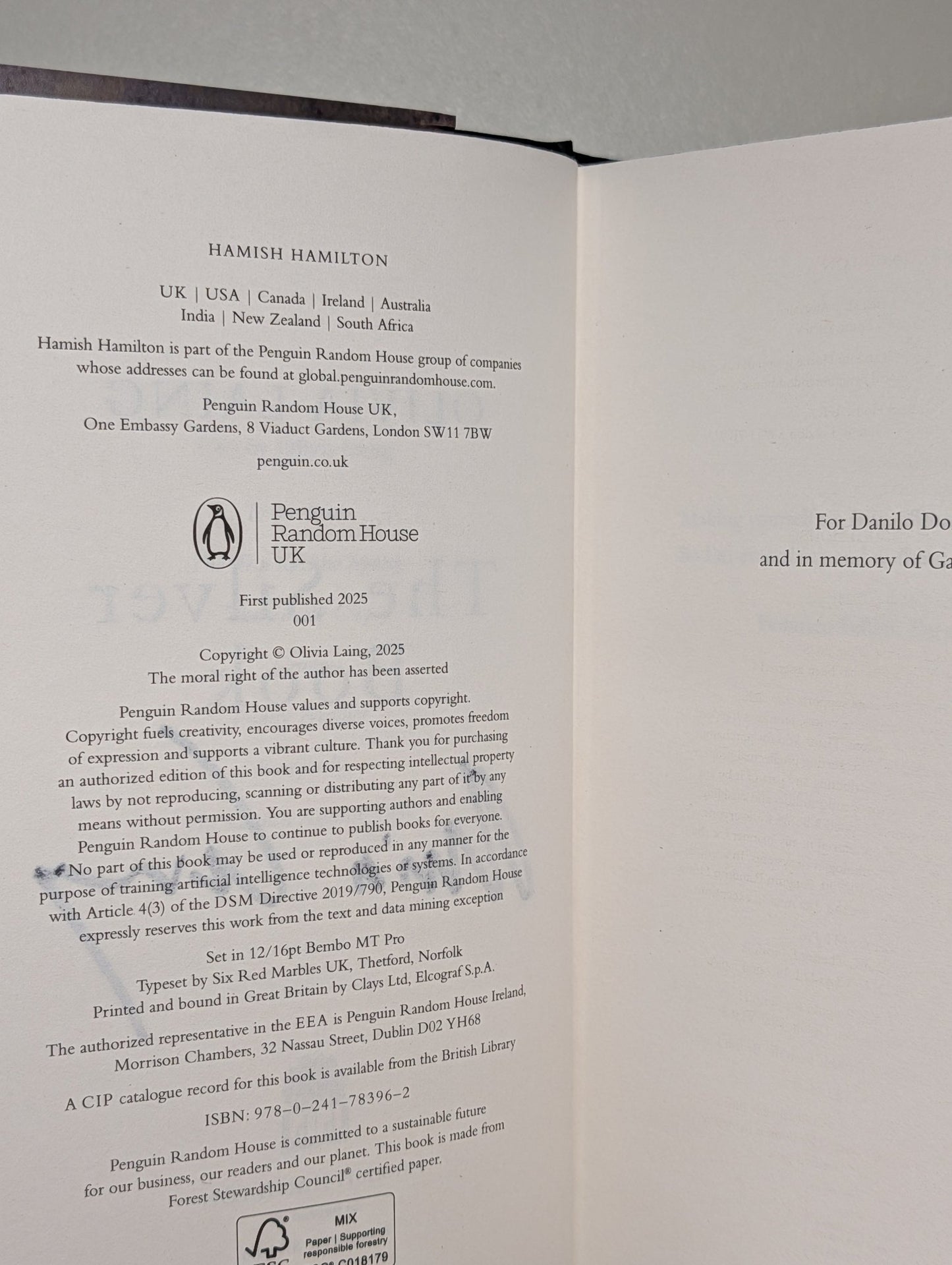 The Silver Book by Olivia Laing (Signed First Edition with sprayed edges) - Fialta Books