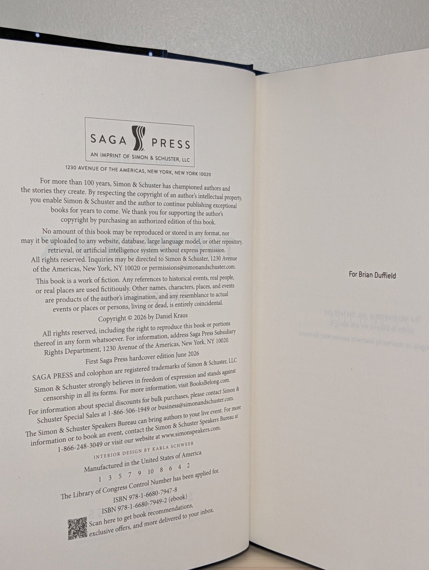 The Sixth Nik by Daniel Kraus (Signed First Edition with sprayed edges) - Fialta Books