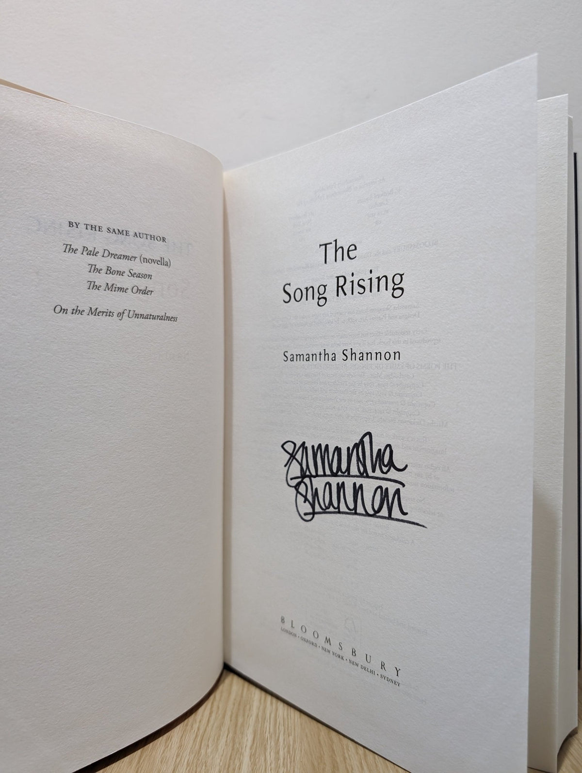 The Song Rising by Samantha Shannon - Fialta Books