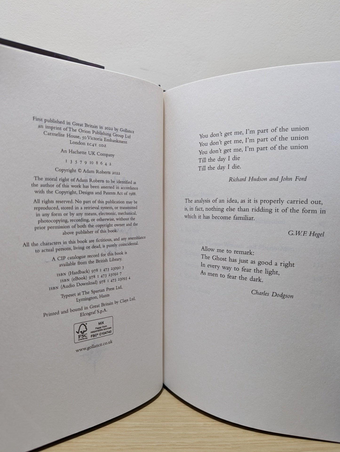 The This by Adam Roberts (Signed First Edition) - Fialta Books