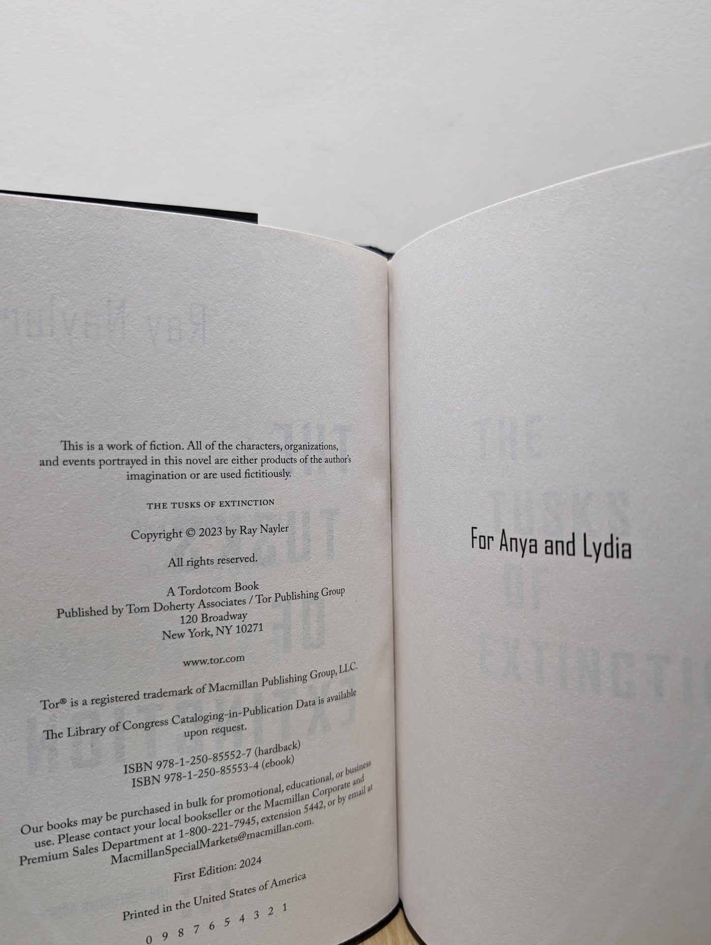 The Tusks of Extinction by Ray Nayler (First Edition) - Fialta Books