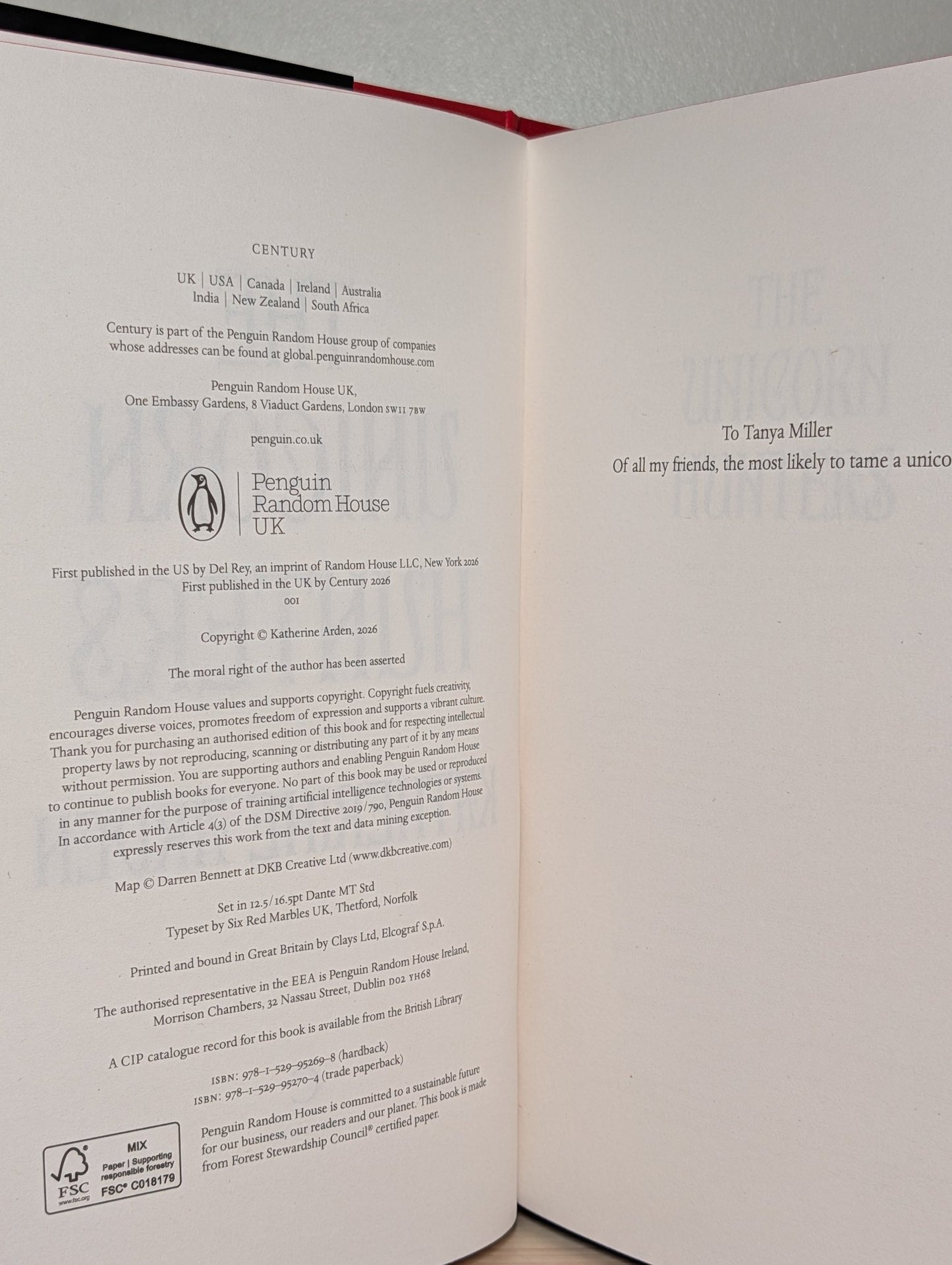 The Unicorn Hunters by Katherine Arden (Signed with sprayed edges) - Fialta Books