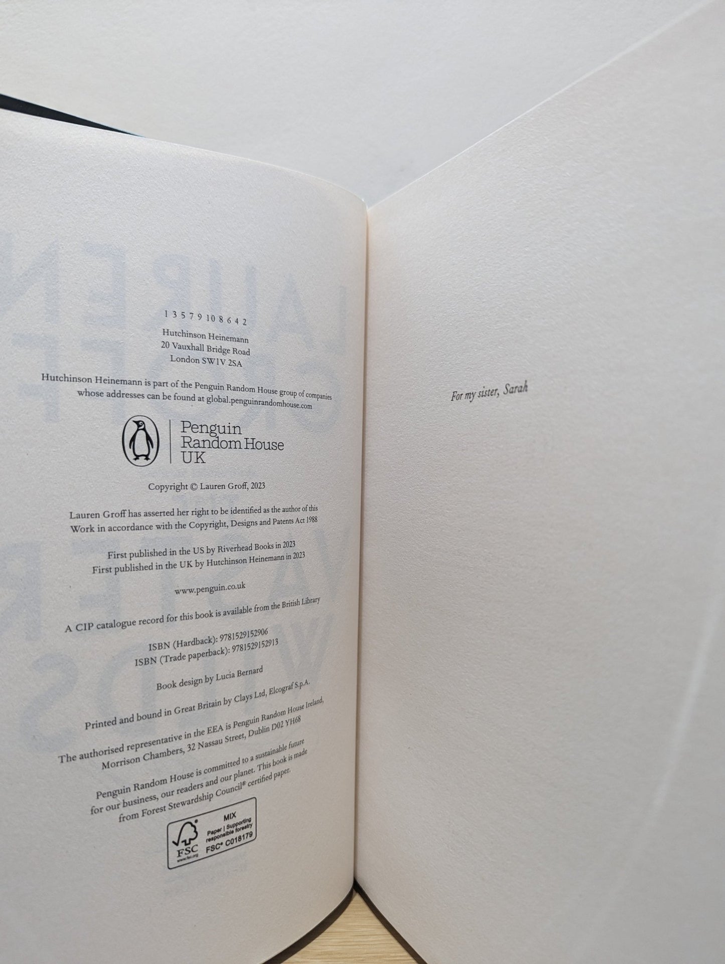 The Vaster Wilds by Lauren Groff (Signed First Edition) - Fialta Books