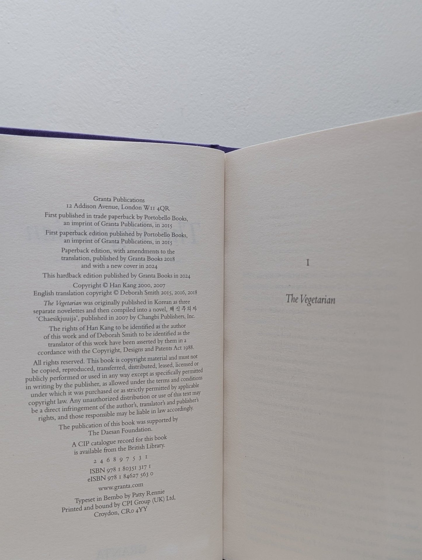 The Vegetarian by Kang Han (Special Edition) - Fialta Books