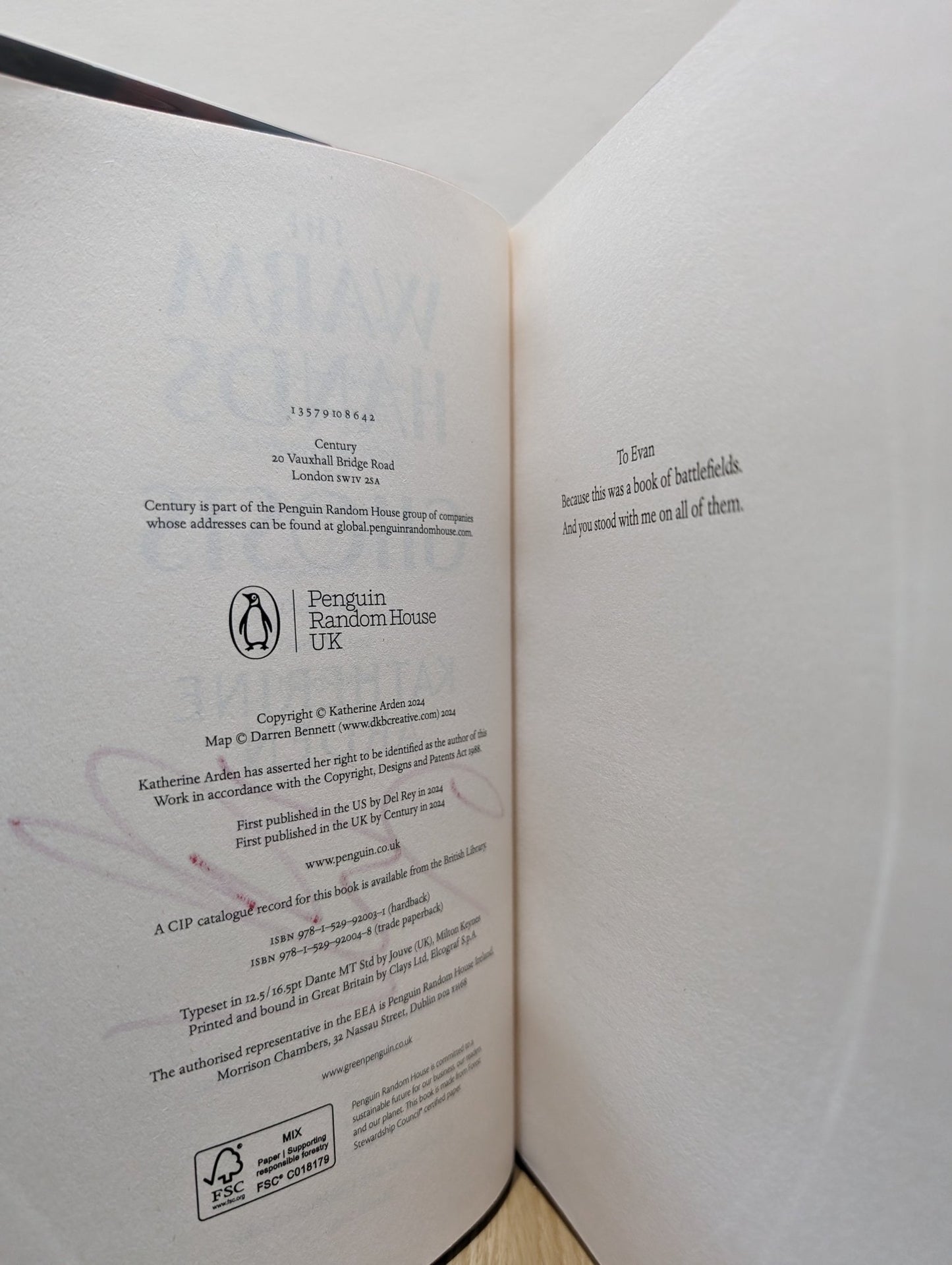 The Warm Hands of Ghosts by Katherine Arden (Signed Numbered First Edition with sprayed edges) - Fialta Books