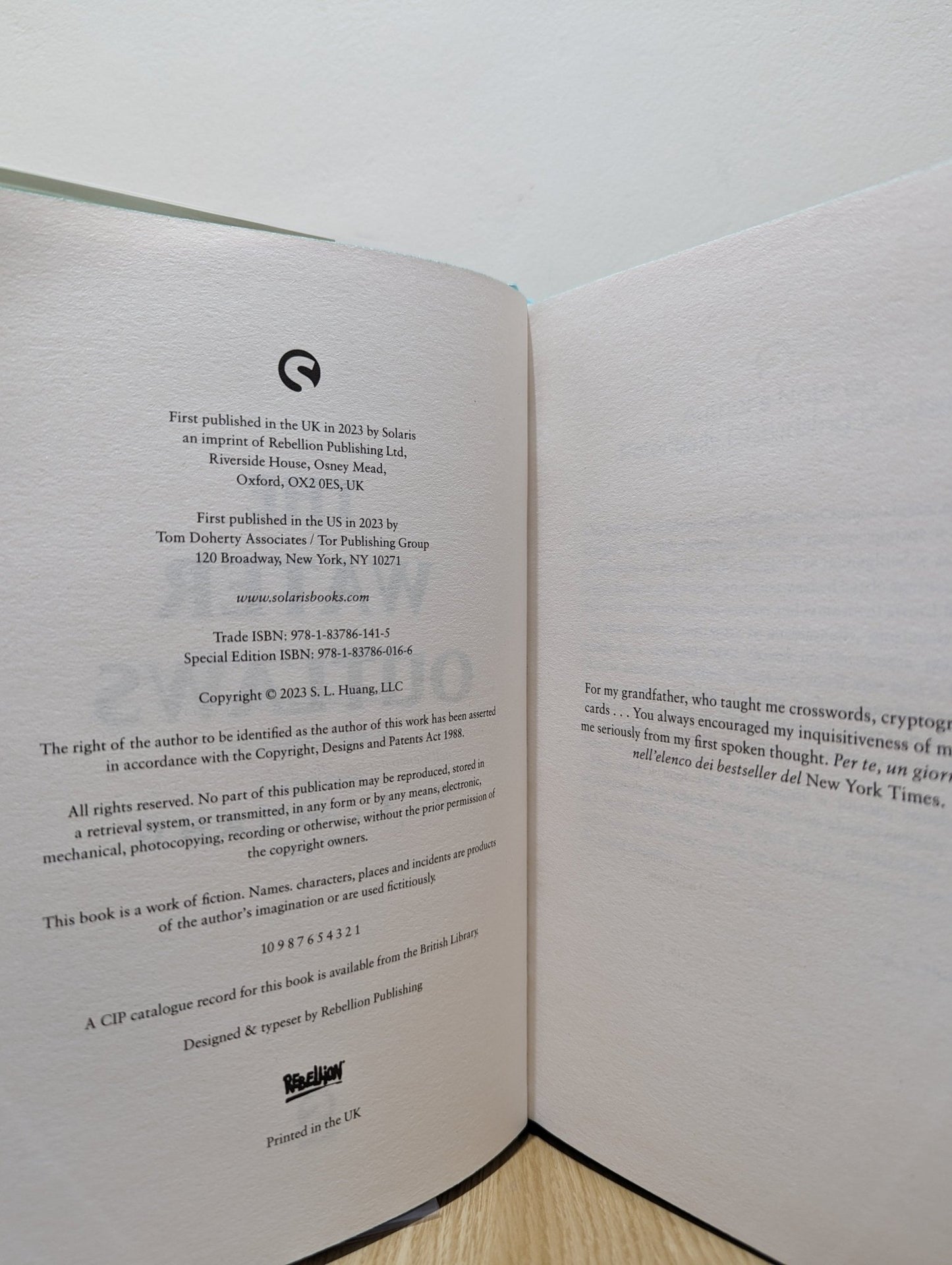 The Water Outlaws by S. L. Huang (Signed Numbered First Edition with sprayed edges) - Fialta Books