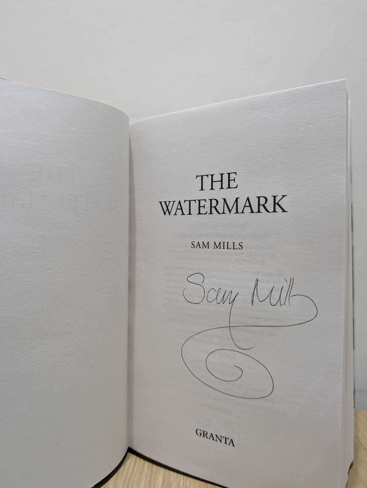 The Watermark by Sam Mills (Signed First Edition) - Fialta Books