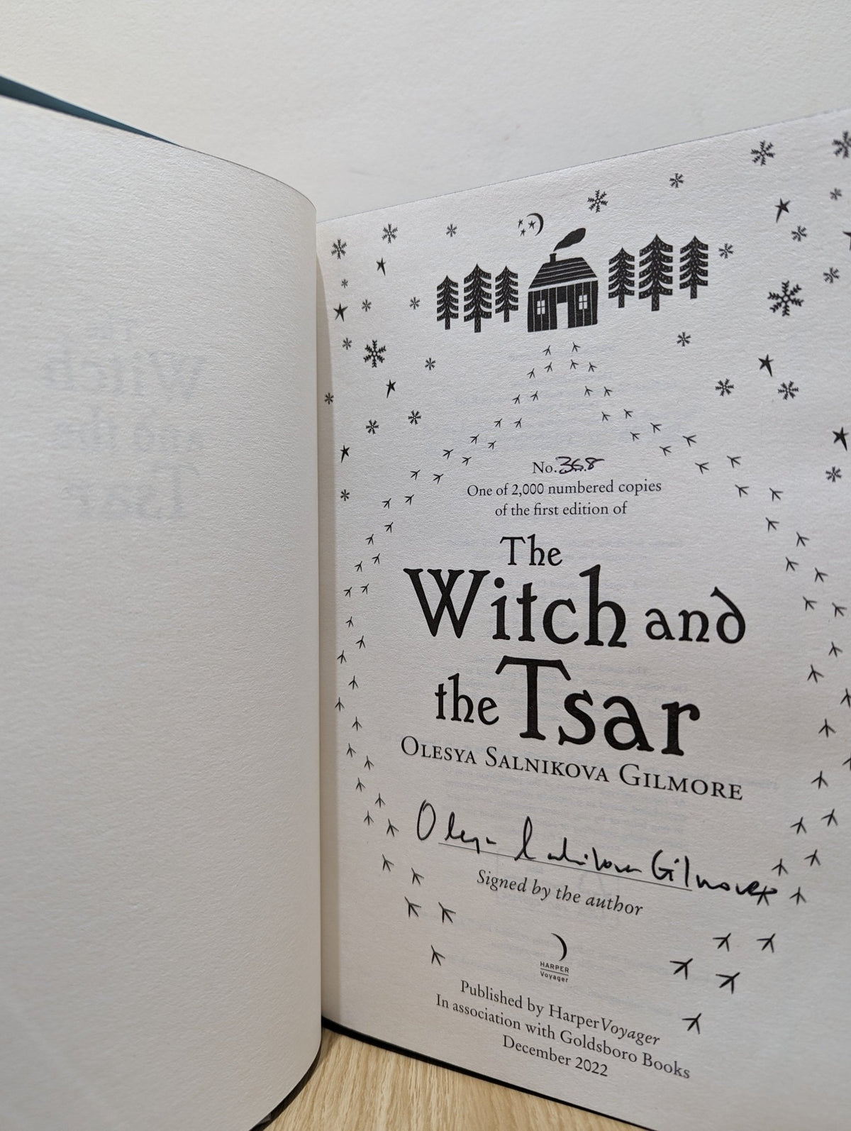 The Witch and the Tsar by Olesya Salnikova Gilmore (Signed Numbered First Edition with sprayed edges) - Fialta Books