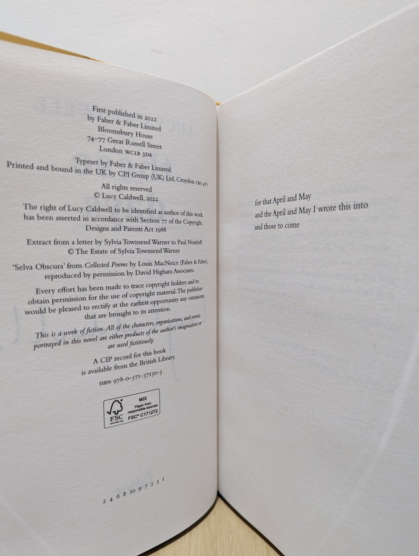 These Days by Lucy Caldwell (Signed First Edition) - Fialta Books