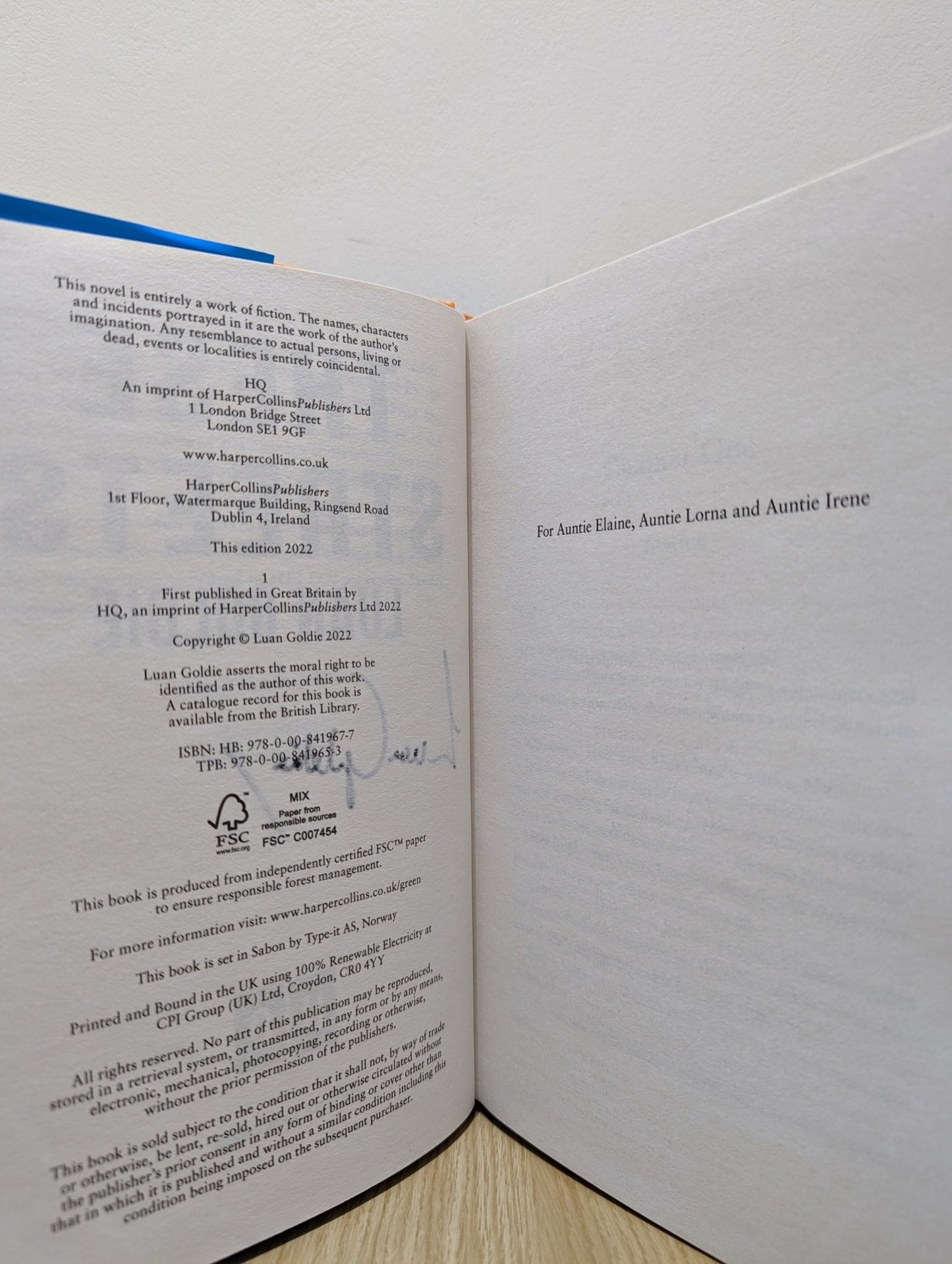 These Streets by Luan Goldie (Signed First Edition) - Fialta Books