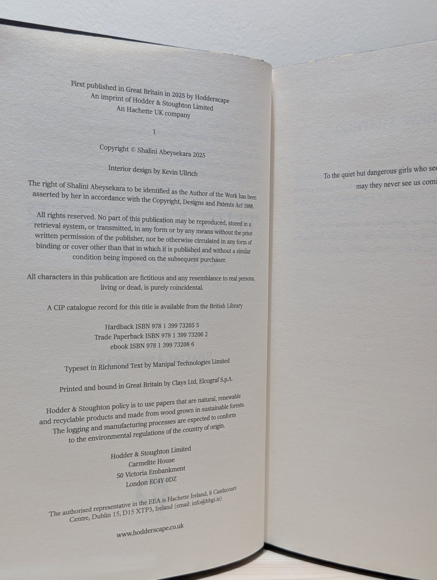 This Monster of Mine by Shalini Abeysekara (First Edition with sprayed edges) - Fialta Books