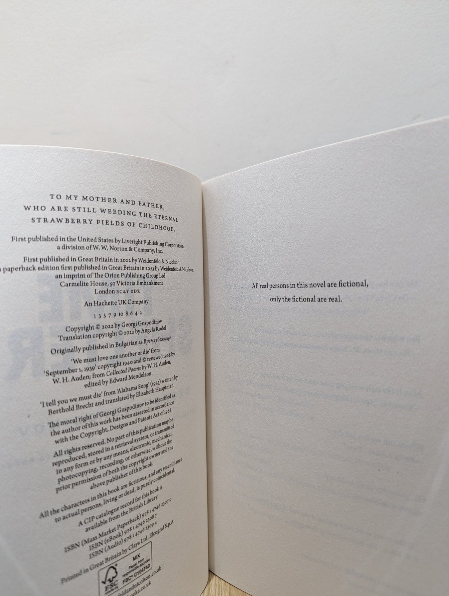 Time Shelter by Georgi Gospodinov - Fialta Books