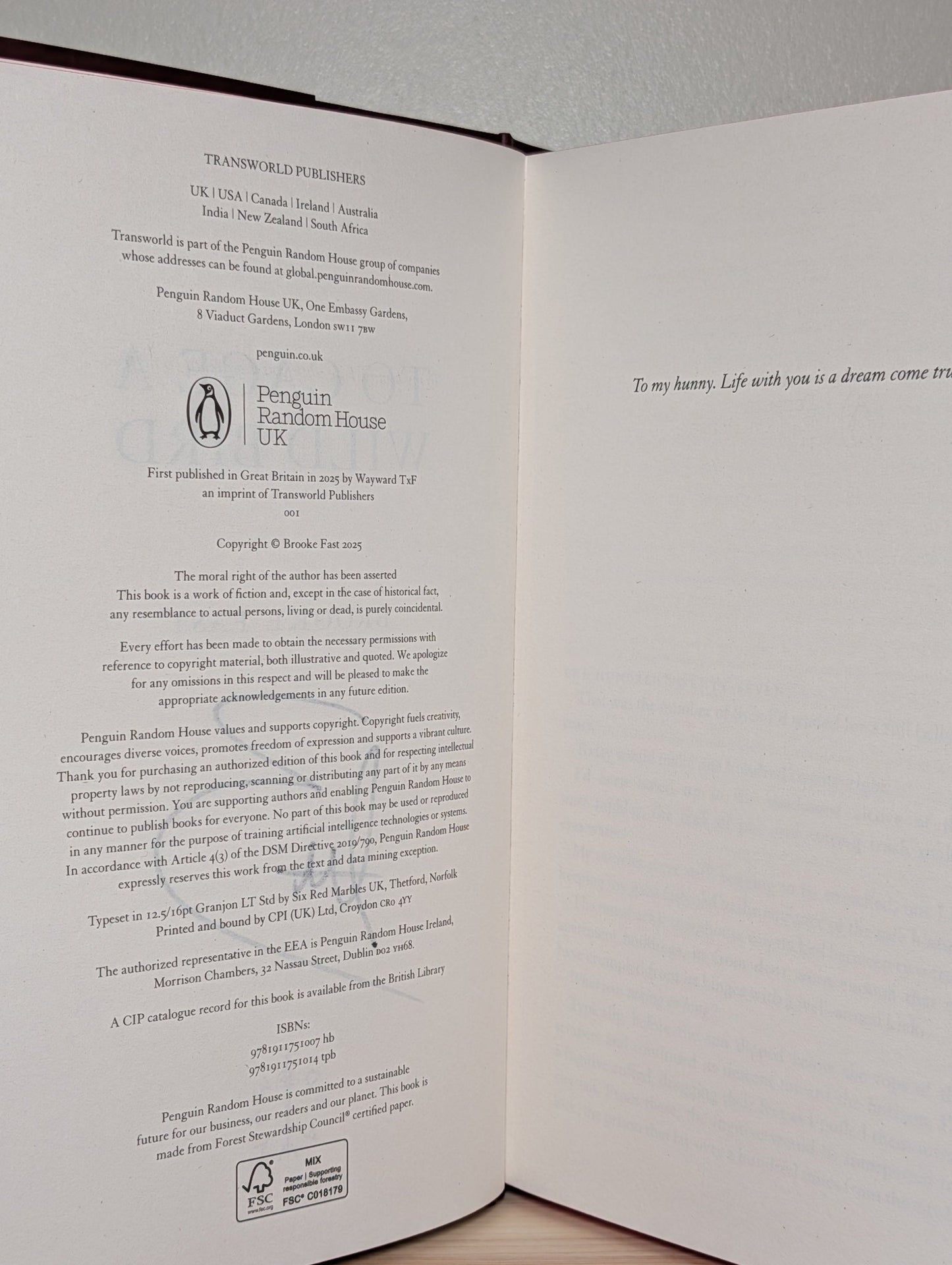 To Cage a Wild Bird by Brooke Fast (Signed First Edition with sprayed edges) - Fialta Books