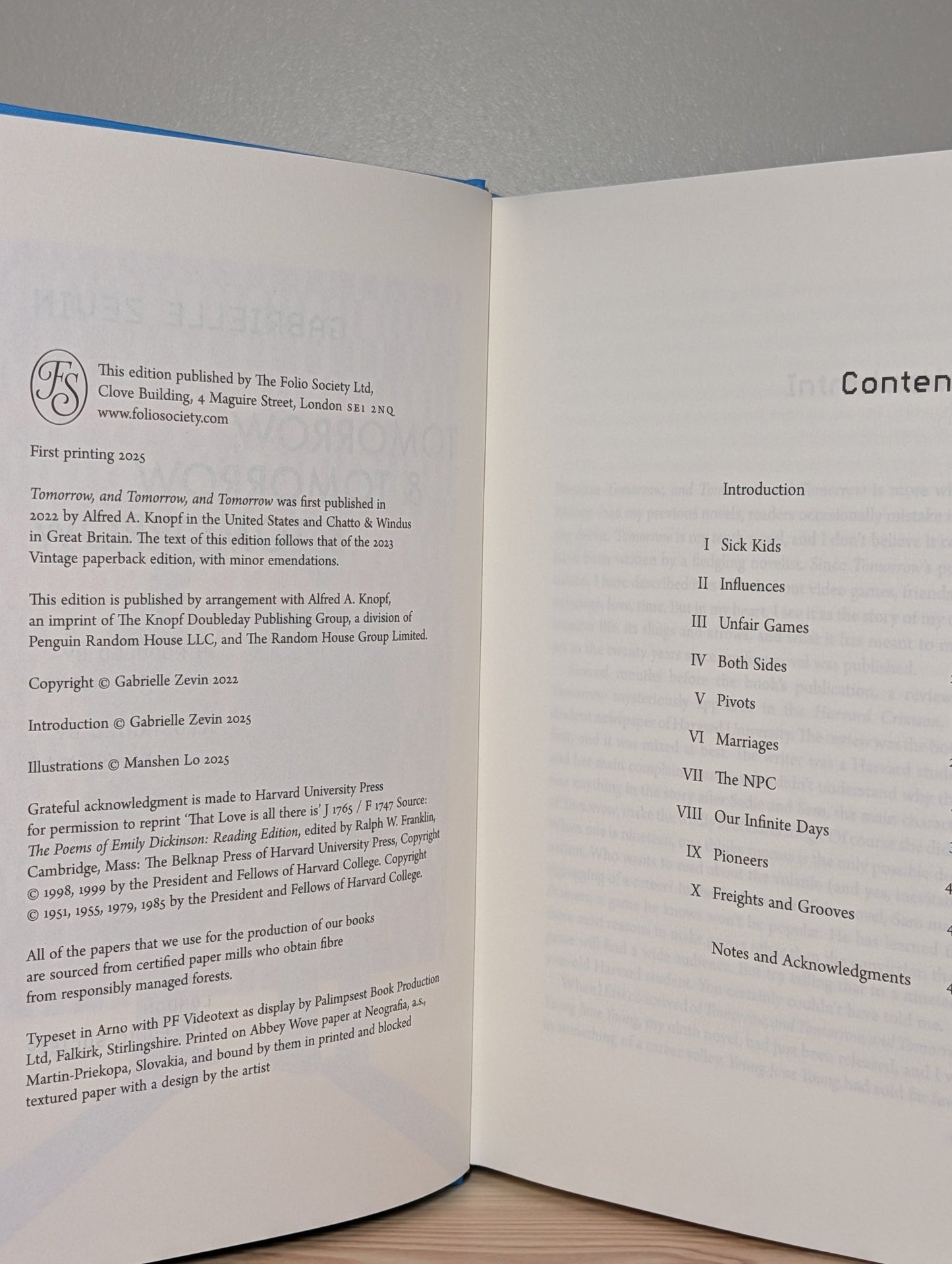 Tomorrow, and Tomorrow, and Tomorrow by Gabrielle Zevin (Signed Folio Slipcase Edition) - Fialta Books