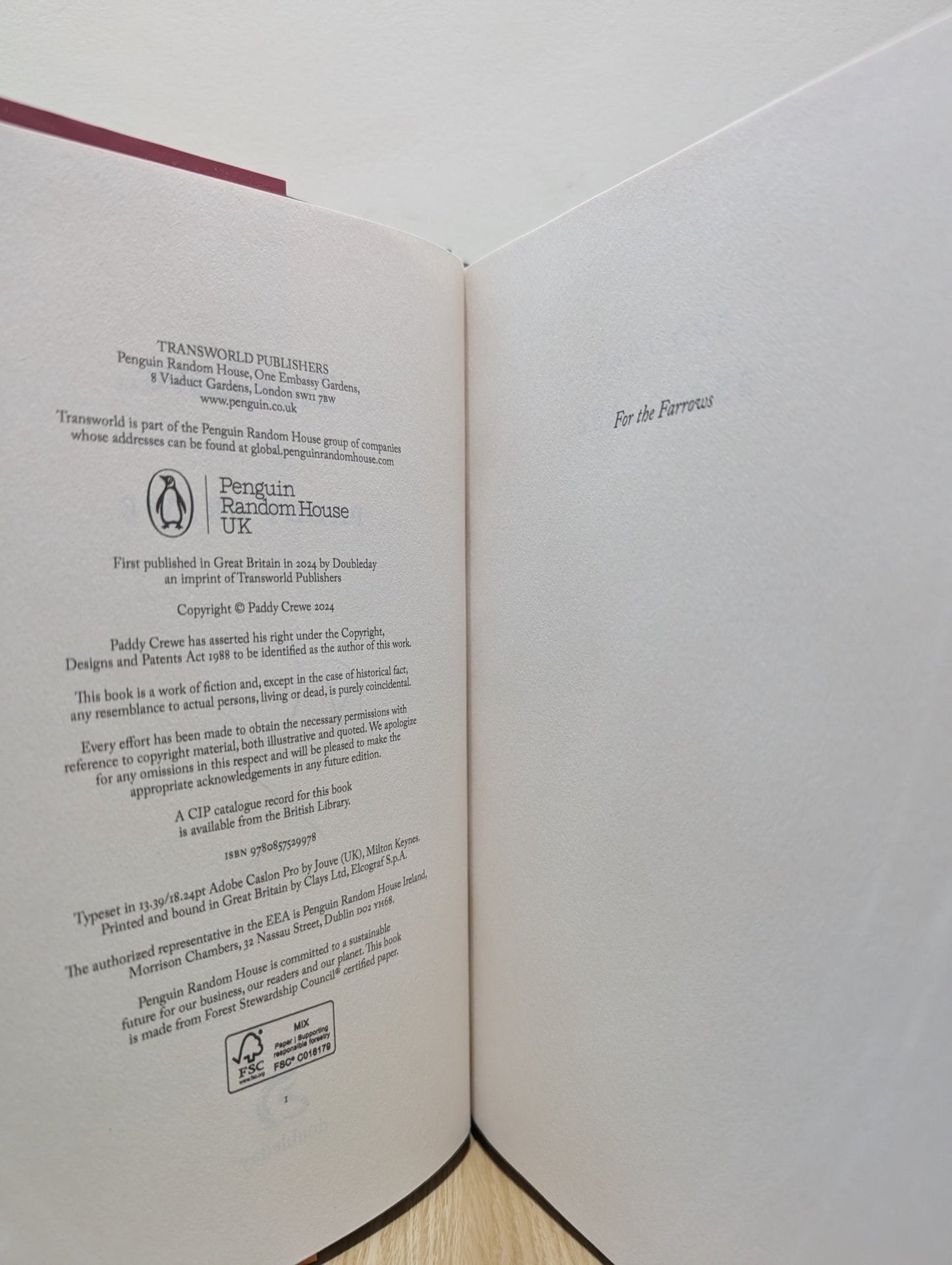 True Love by Paddy Crewe (Signed First Edition) - Fialta Books