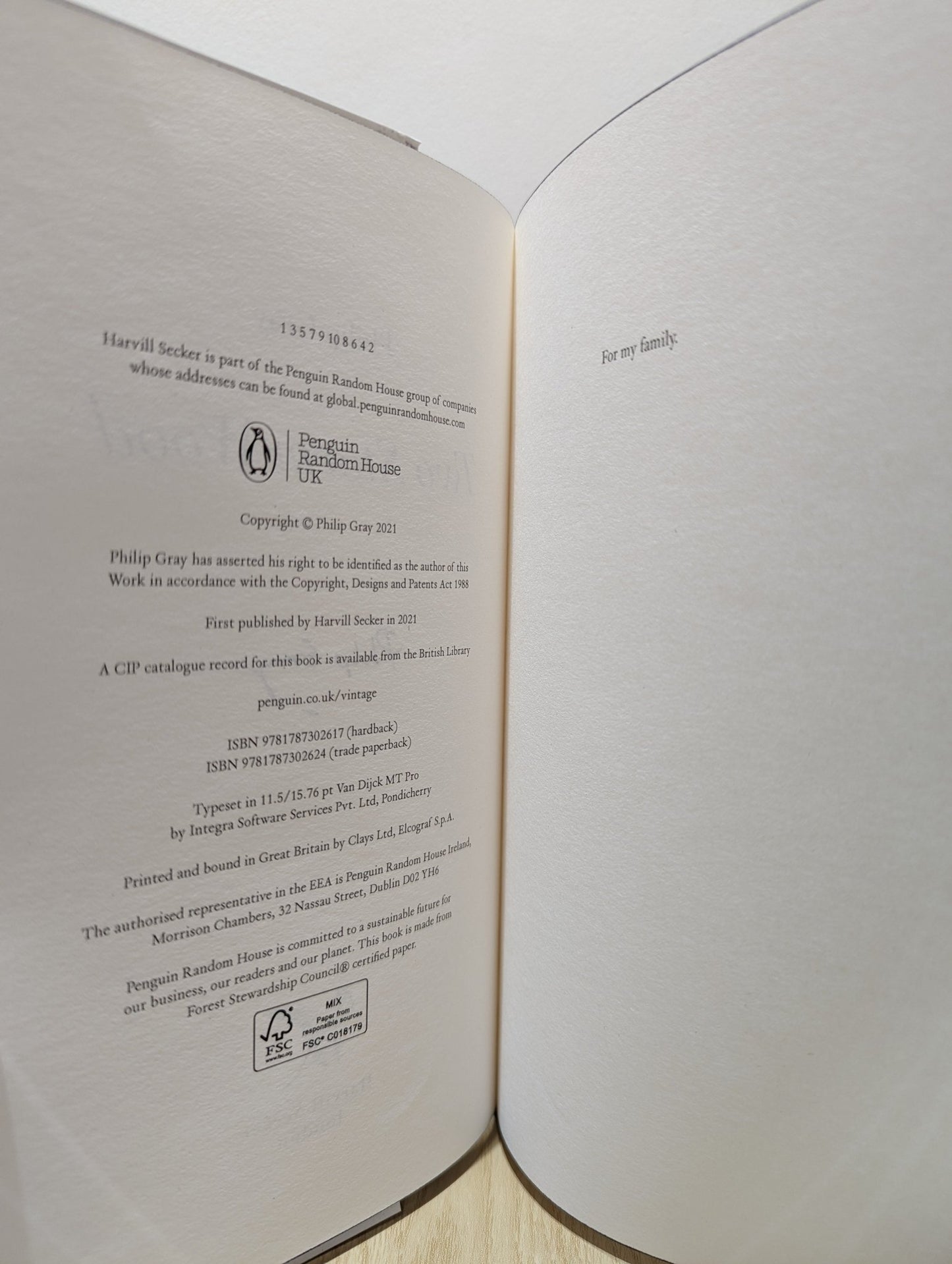 Two Storm Wood by Philip Gray (Signed First Edition with sprayed edges) - Fialta Books