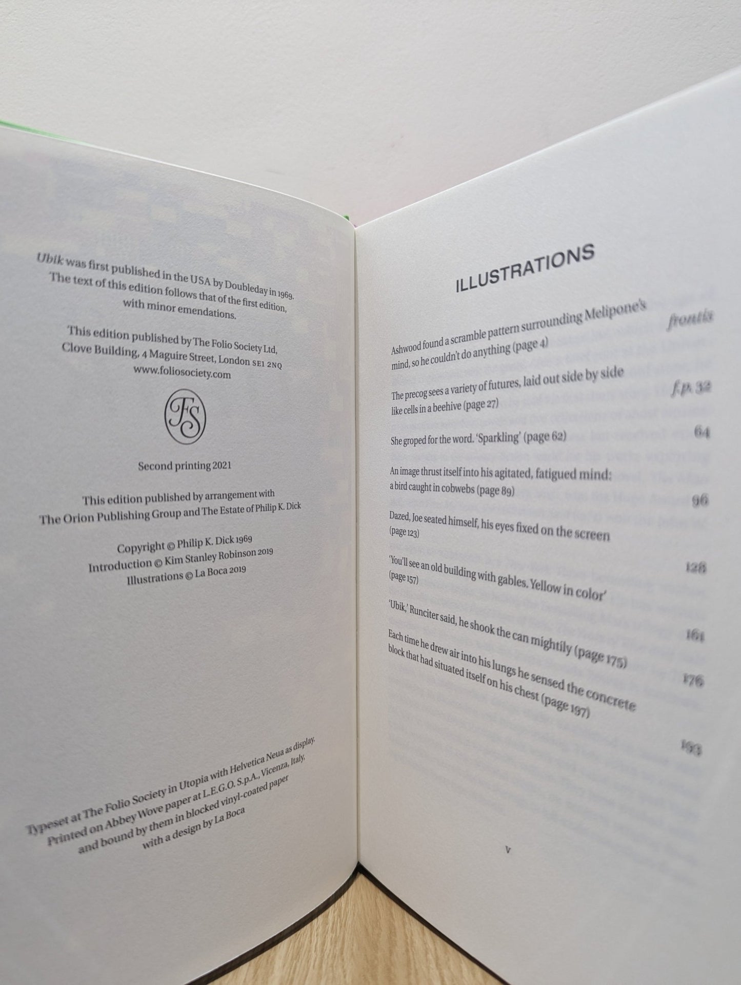 Ubik by Philip K. Dick (Folio Slipcase Edition) - Fialta Books