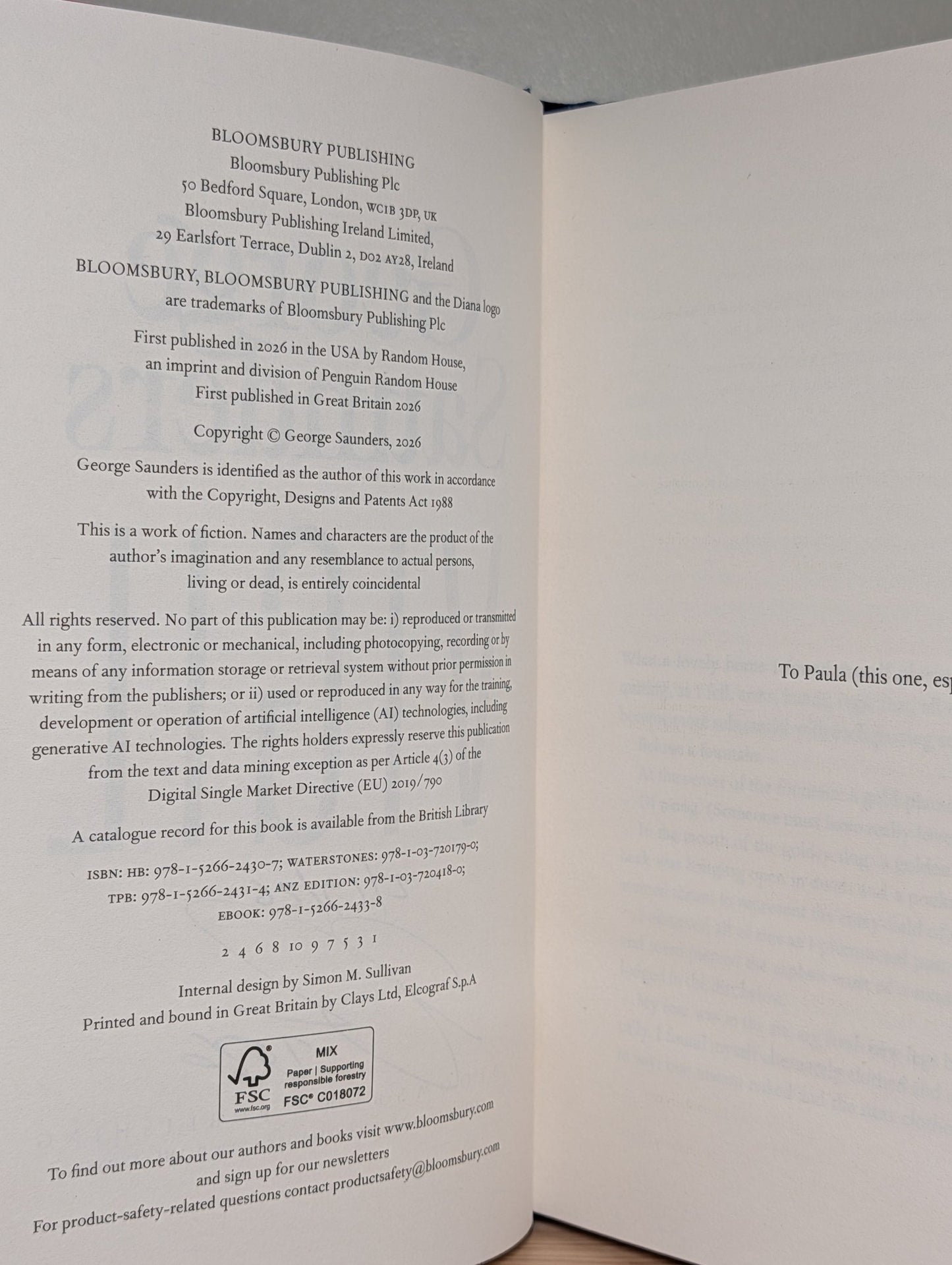 Vigil by George Saunders (Signed Dated First Edition) - Fialta Books