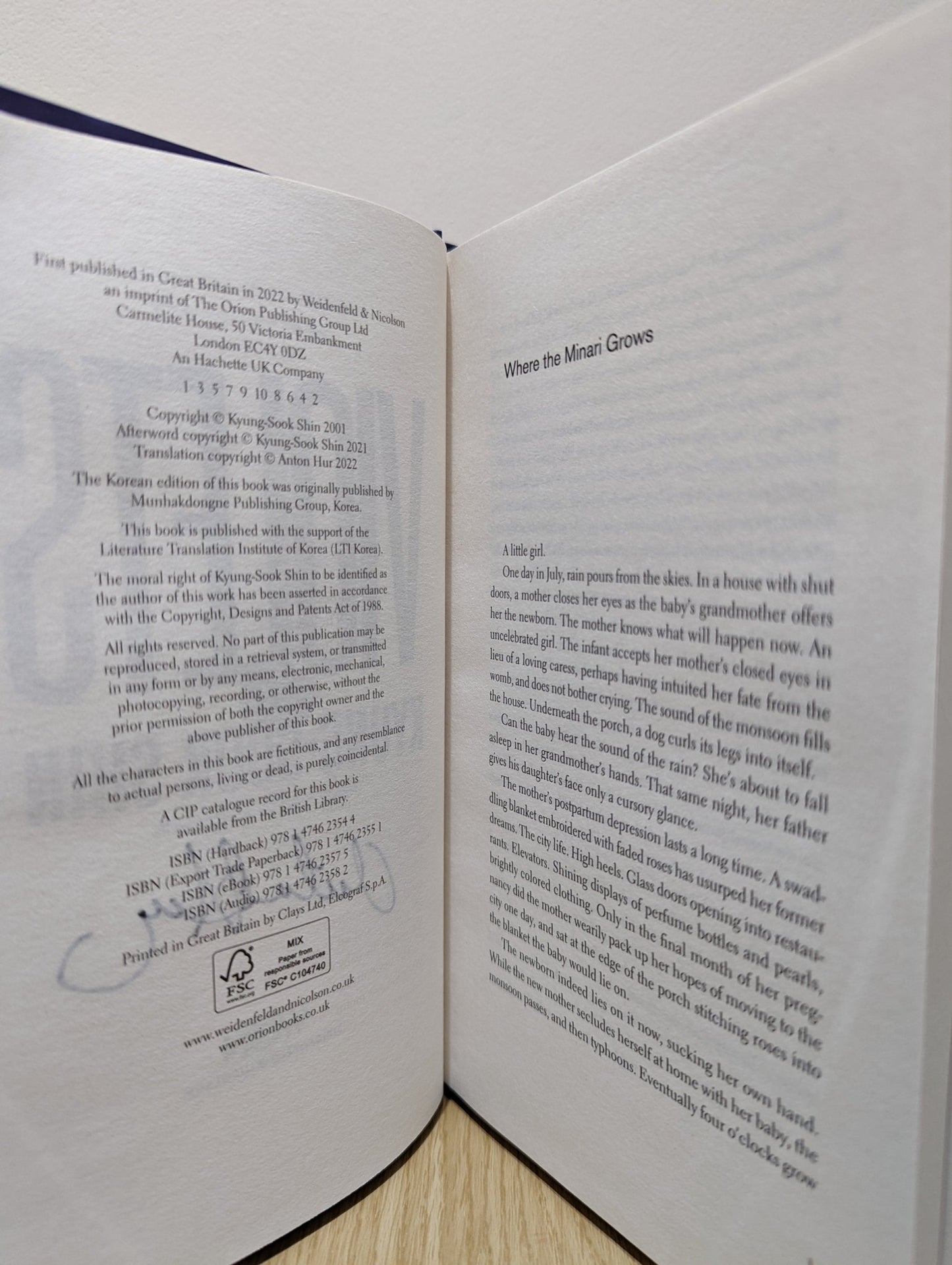 Violets by Kyung - Sook Shin (Signed by Translator) - Fialta Books