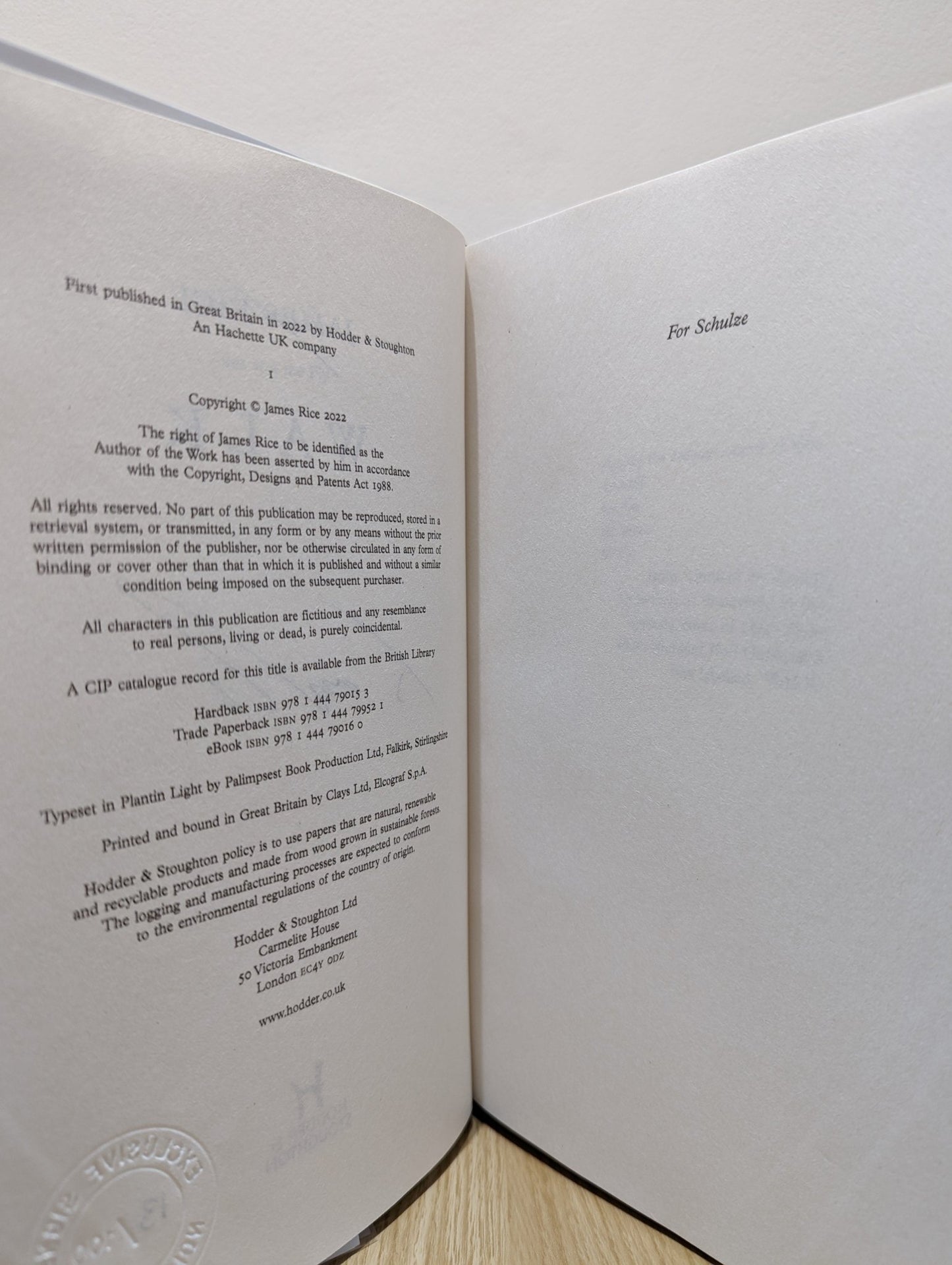 Walk: A Novel by James Rice (Signed First Edition) - Fialta Books