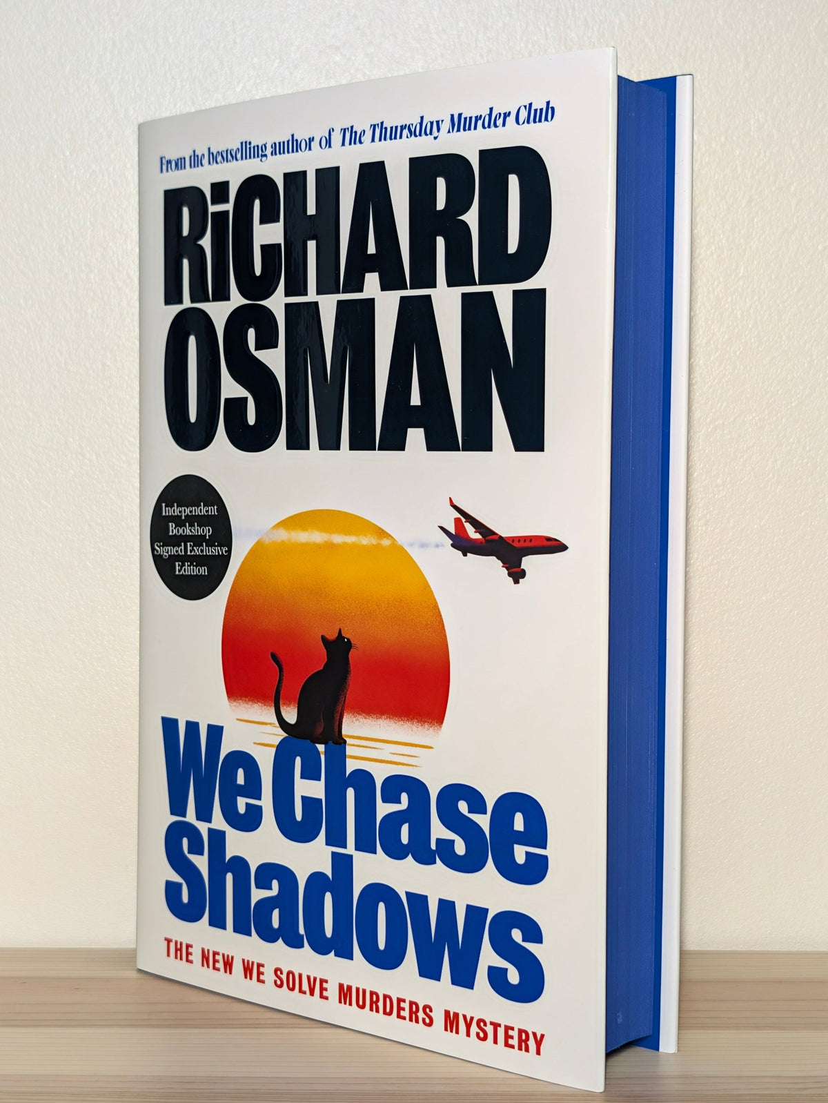 We Chase Shadows by Richard Osman (Signed First Edition with sprayed edges) - Fialta Books
