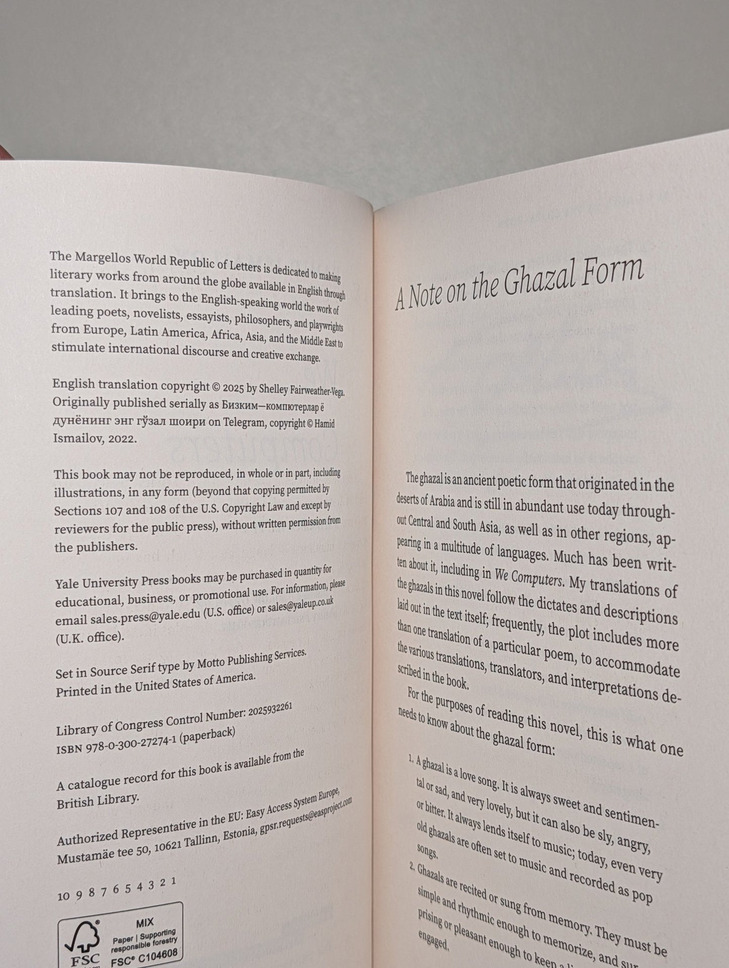 We Computers by Hamid Ismailov (Signed First Edition) - Fialta Books