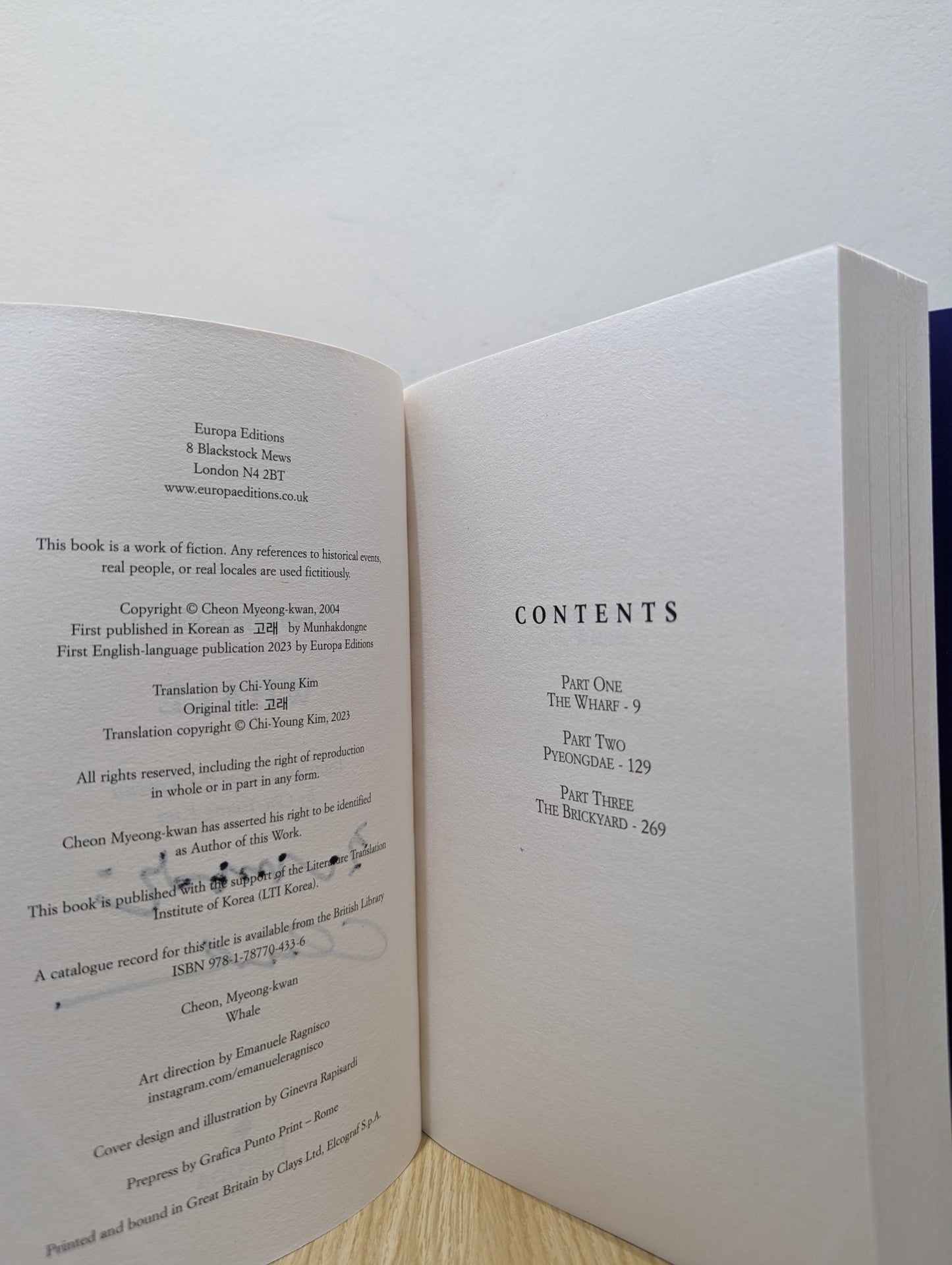 Whale by Cheon Myeong - kwan (Signed First Edition) - Fialta Books