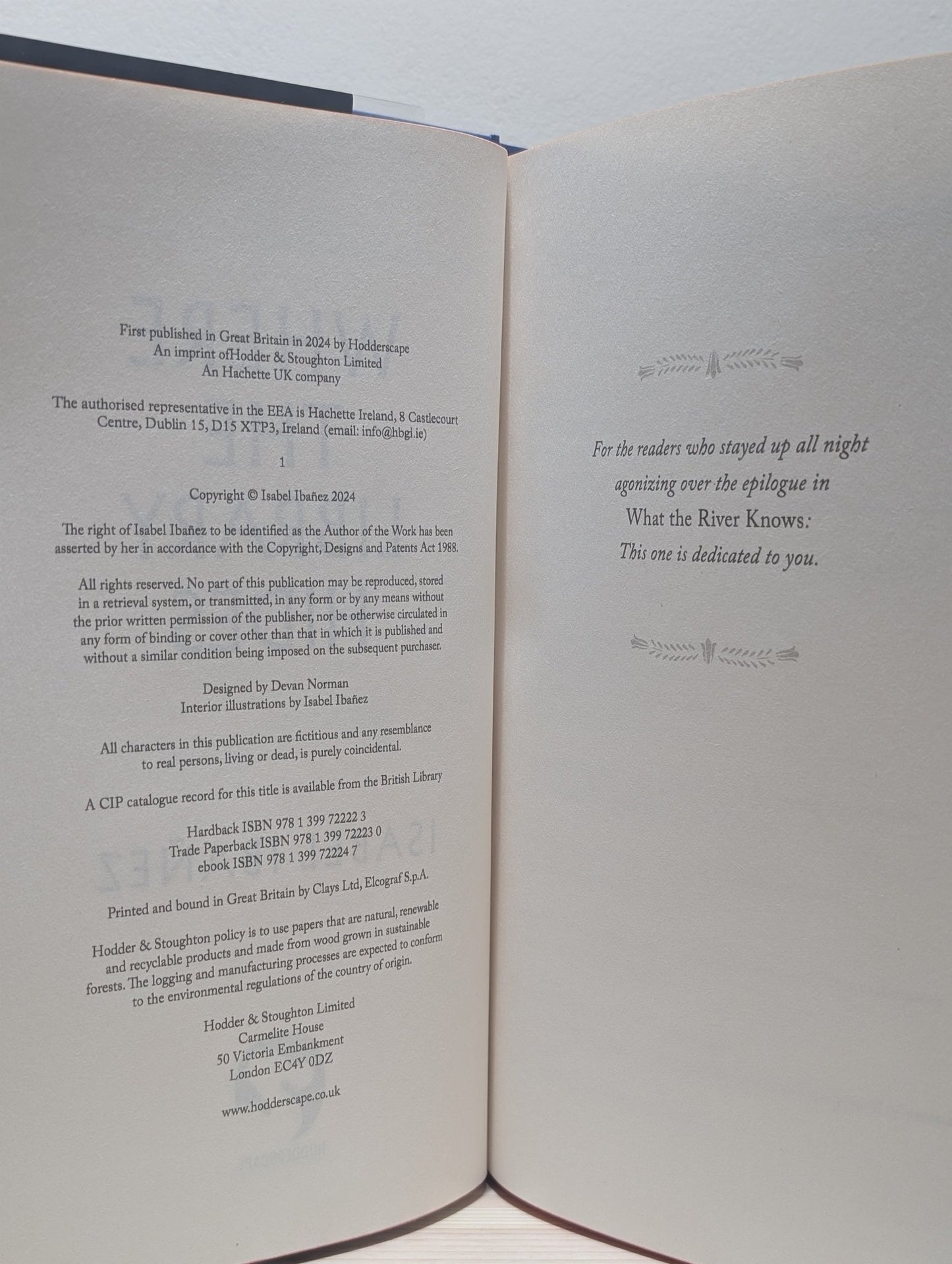 What the River Knows; Where the library hides by Isabel Ibanez (Signed with sprayed edges) - Fialta Books