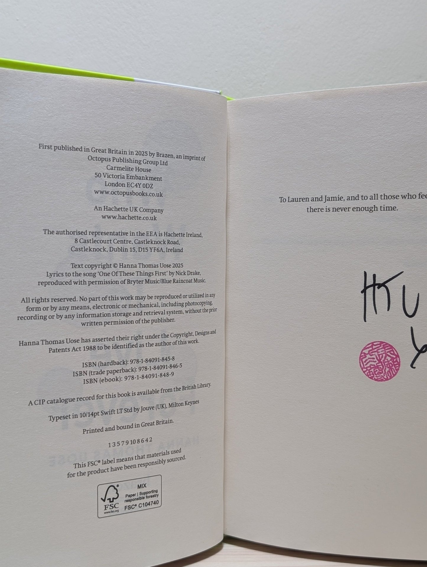 Who Wants to Live Forever by Hanna Thomas Uose (Signed Stamped First Edition) - Fialta Books