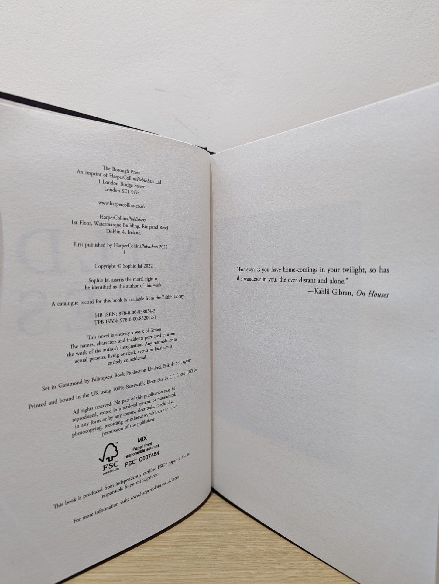 Wild Fires by Sophie Jai (Signed First Edition) - Fialta Books