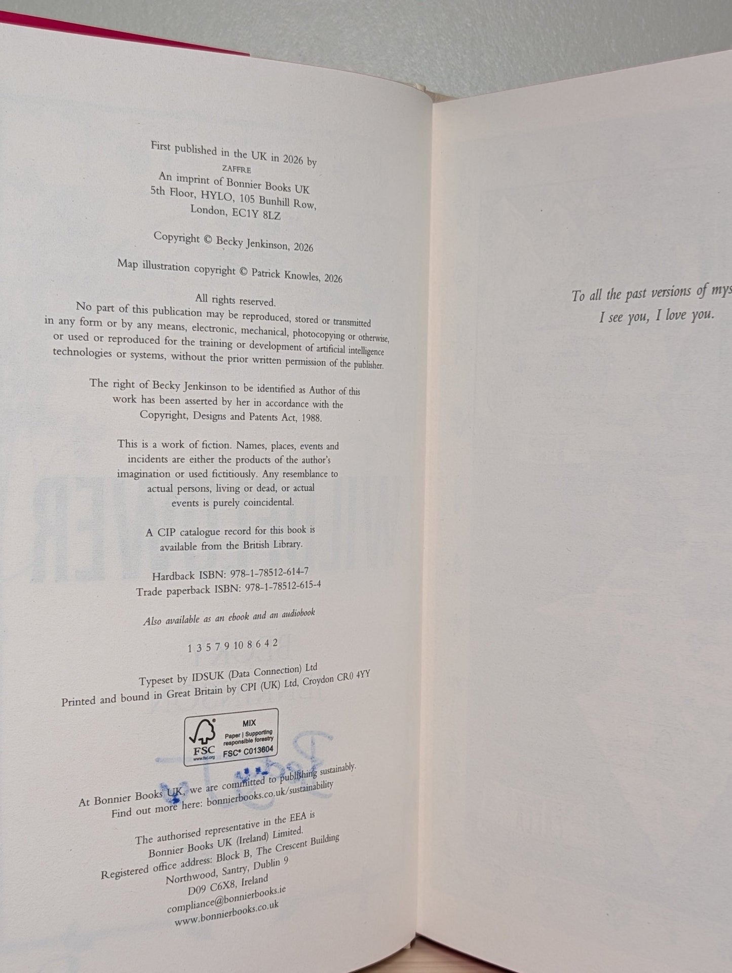Wildflower by Becky Jenkinson (Signed First Edition with sprayed edges) - Fialta Books