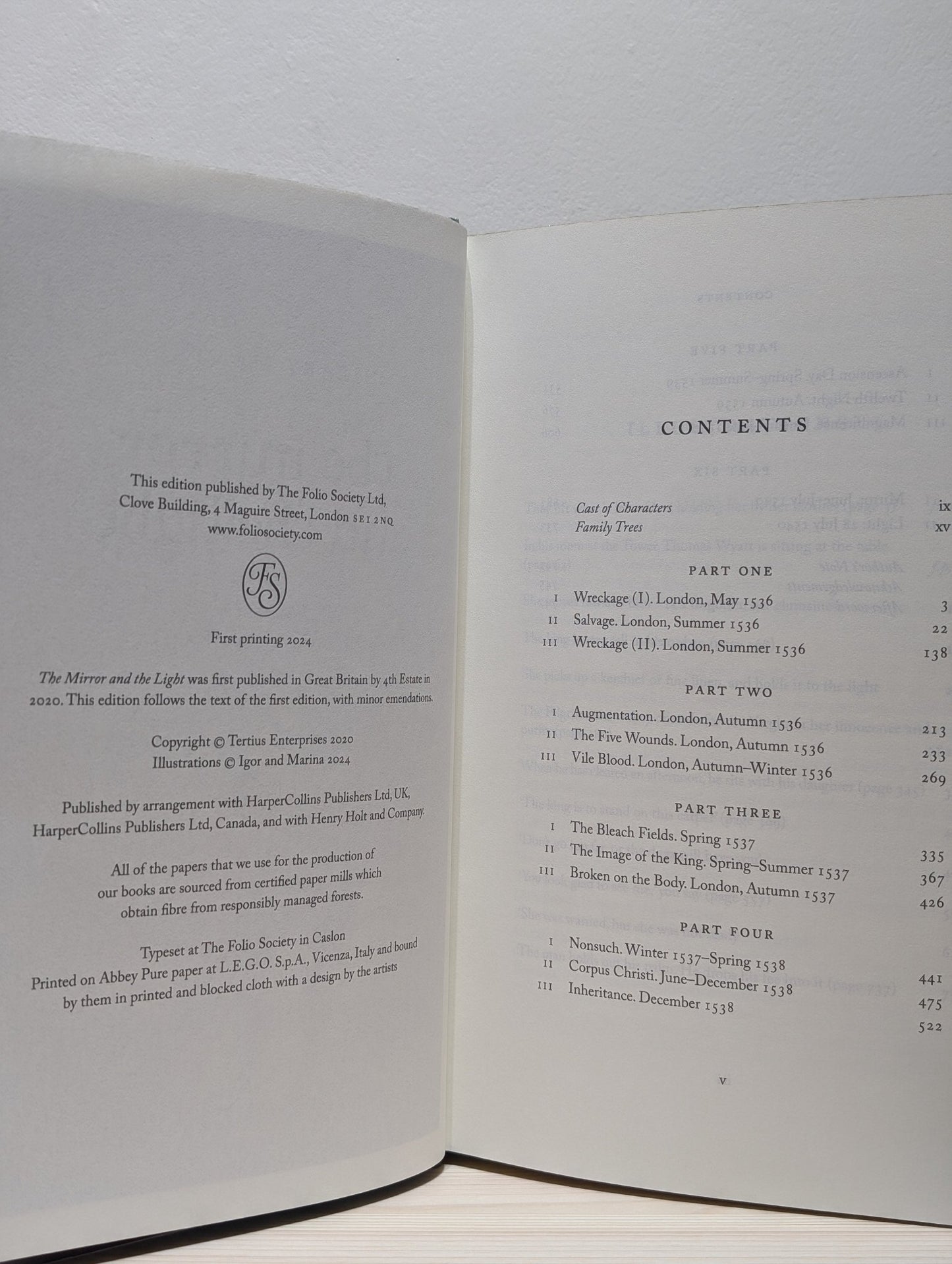 Wolf Hall; Bring Up the Bodies; The Mirror and the Light by Hilary Mantel (Folio Signed Edition Set) - Fialta Books