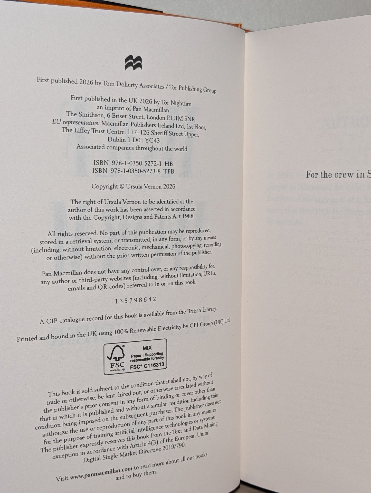 Wolf Worm by T. Kingfisher (Signed First Edition with sprayed edges) - Fialta Books
