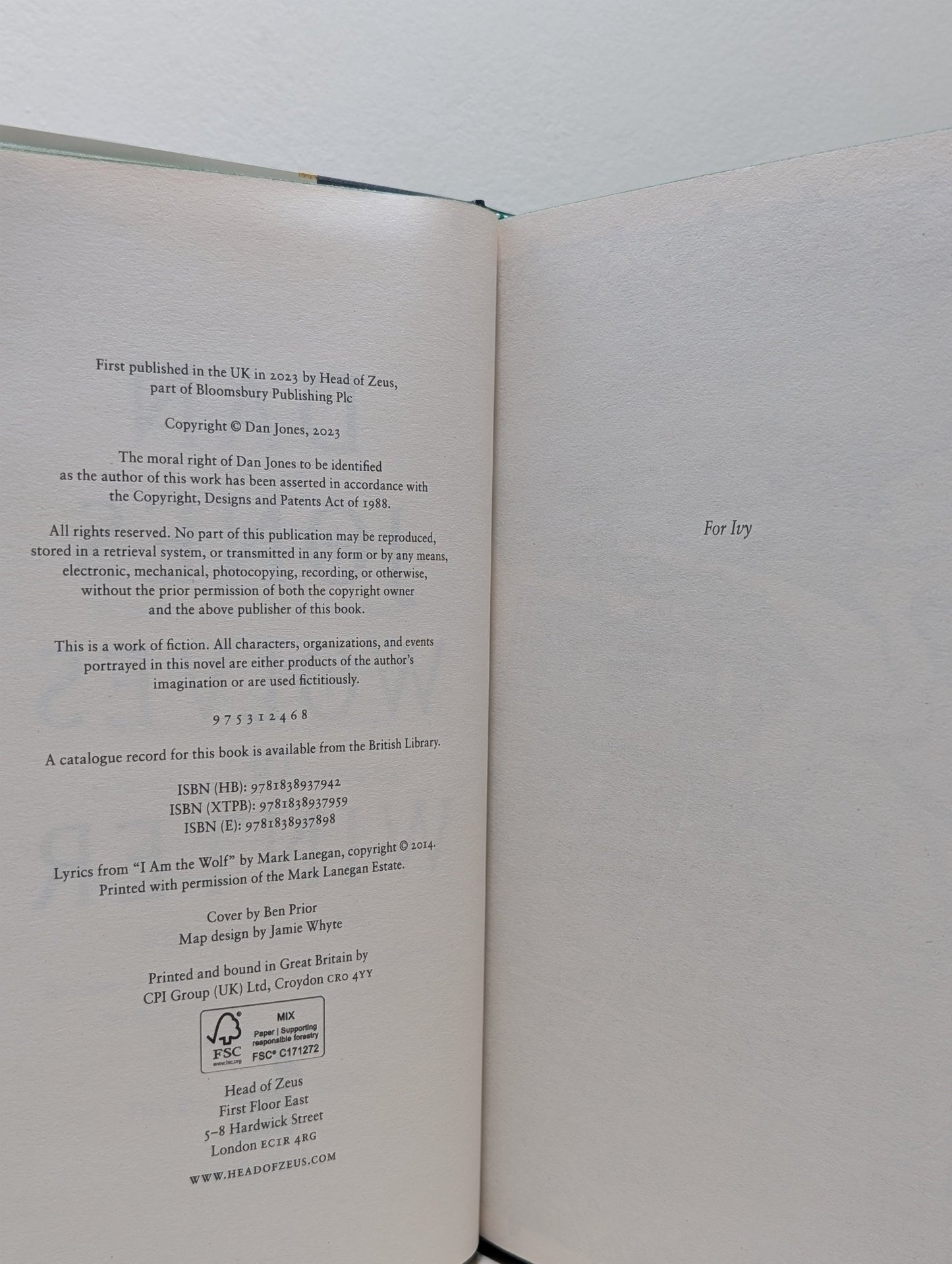 Wolves of Winter by Dan Jones (Signed First Edition with sprayed edges) - Fialta Books