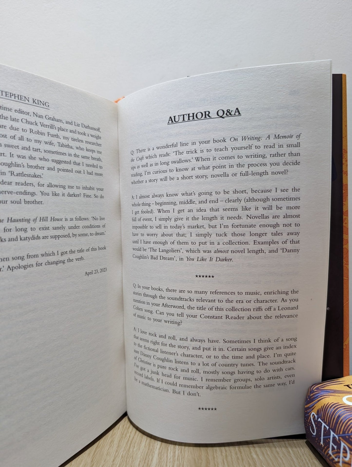 You Like It Darker by Stephen King (First Edition with slide cover) - Fialta Books