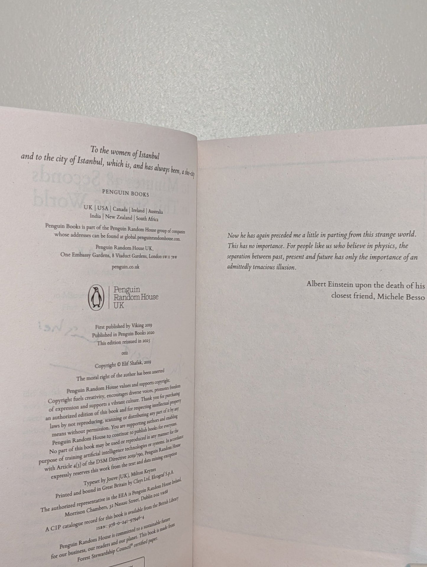 10 Minutes 38 Seconds in this Strange World by Shafak Elif (Signed) - Fialta Books
