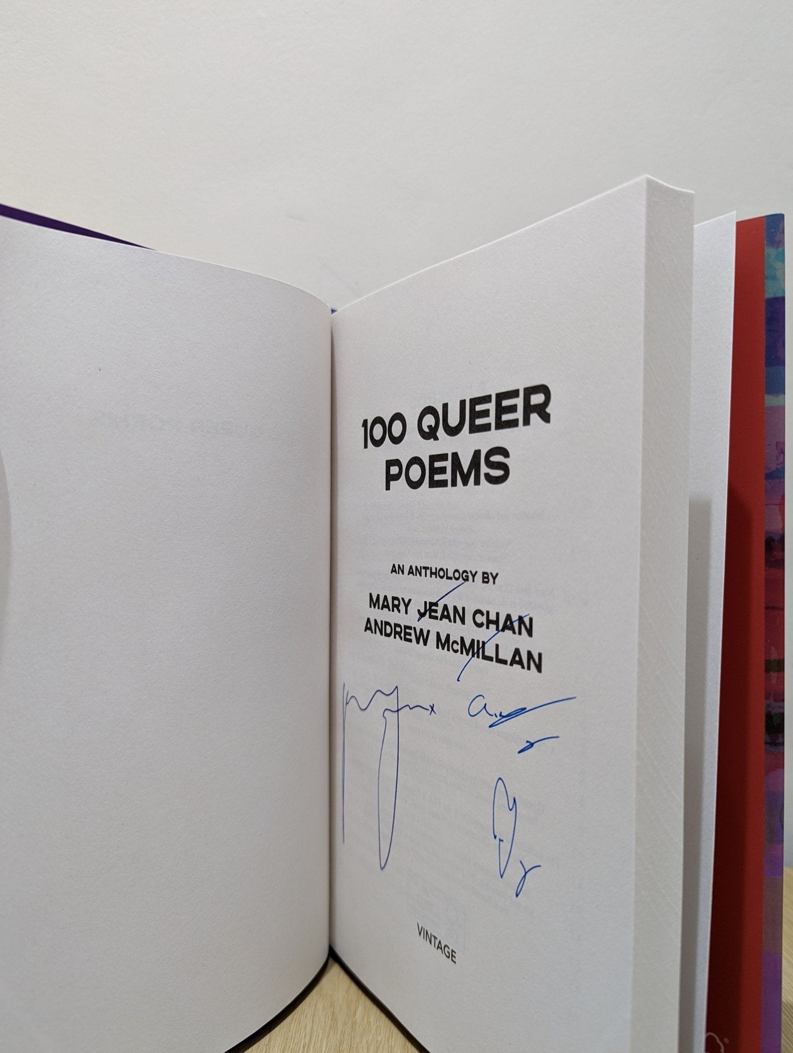 100 Queer Poems by Andrew McMillan Mary Jean Chan (Signed First Edition) - Fialta Books