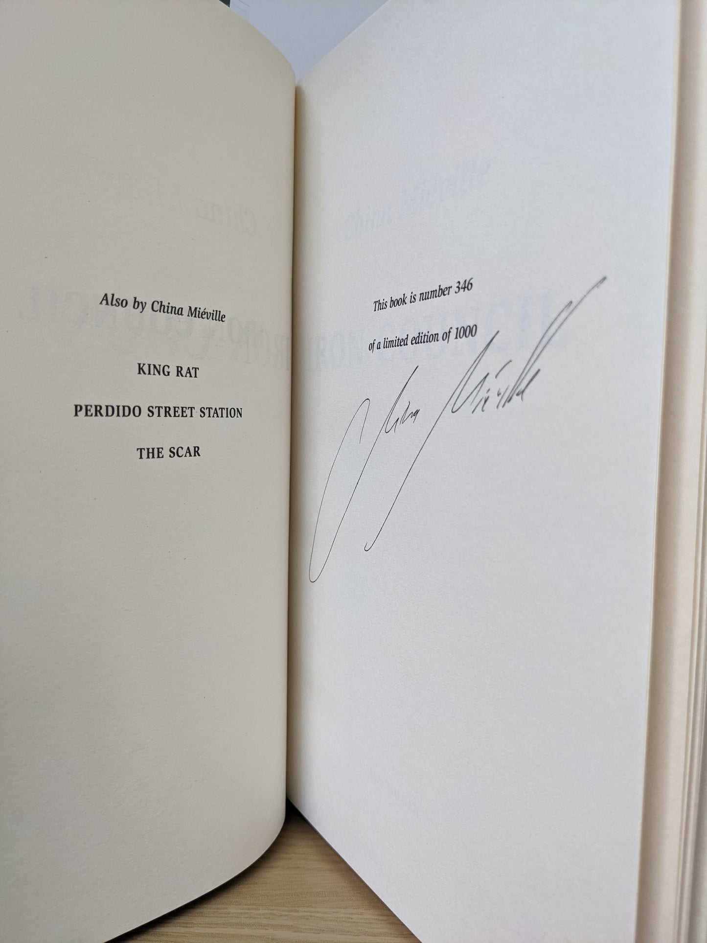 Iron Council (Signed First Edition)