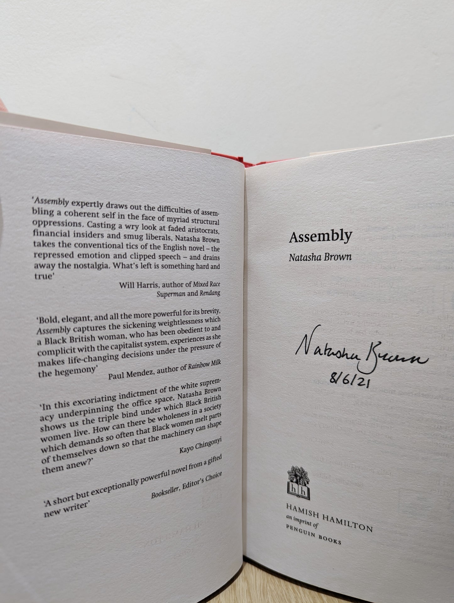 Assembly (Signed Dated First Edition)