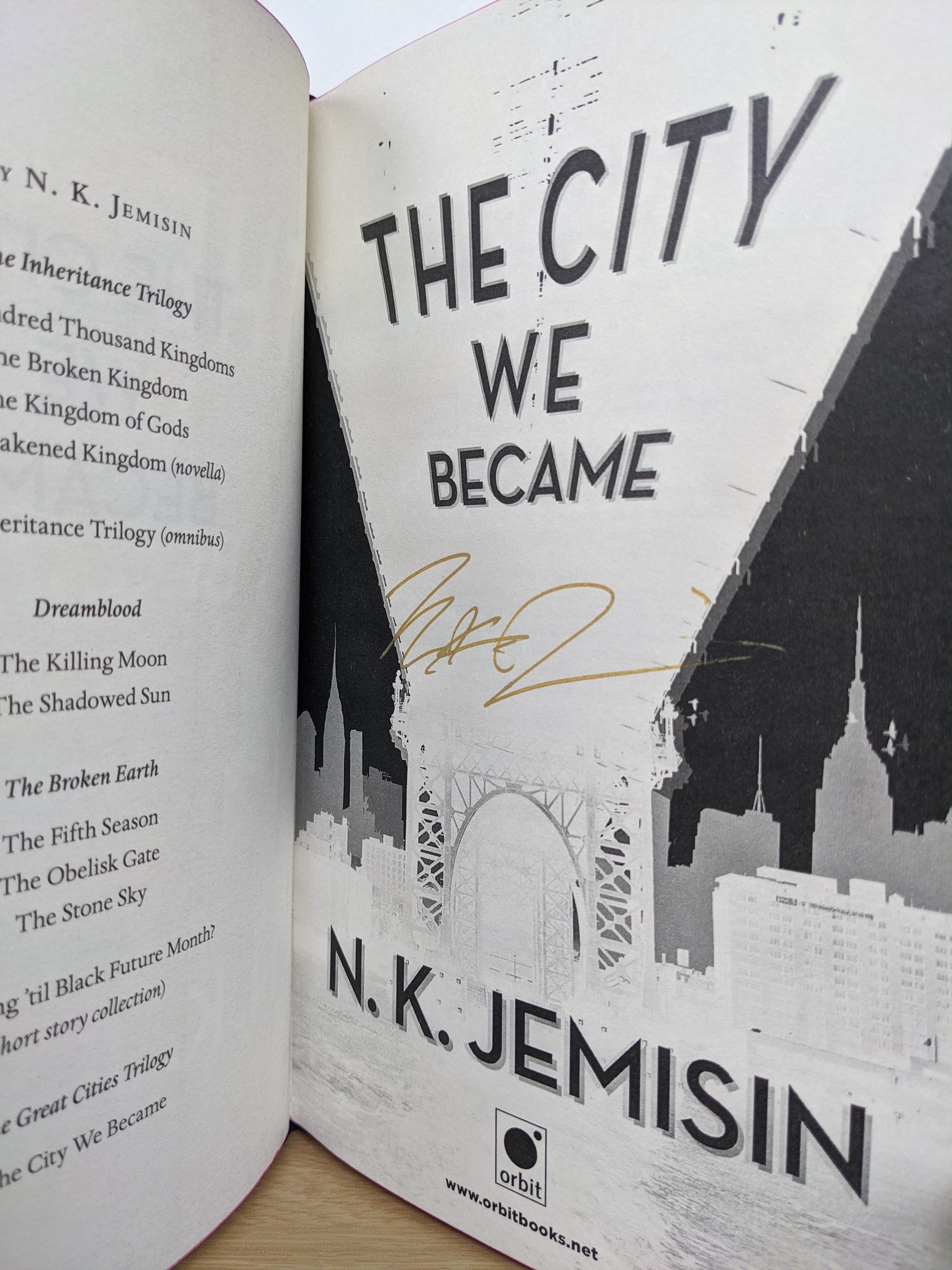 The City We Became (Signed First Edition with sprayed edges)