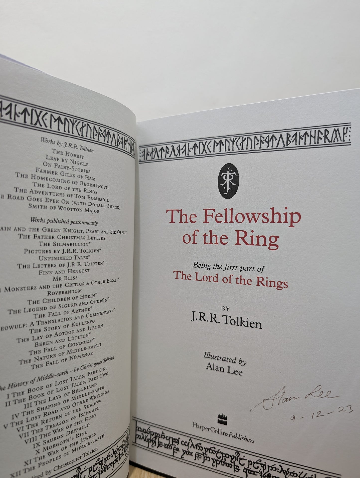 The Hobbit & The Lord Of The Rings Boxed Set (Signed Dated by Illustrator)