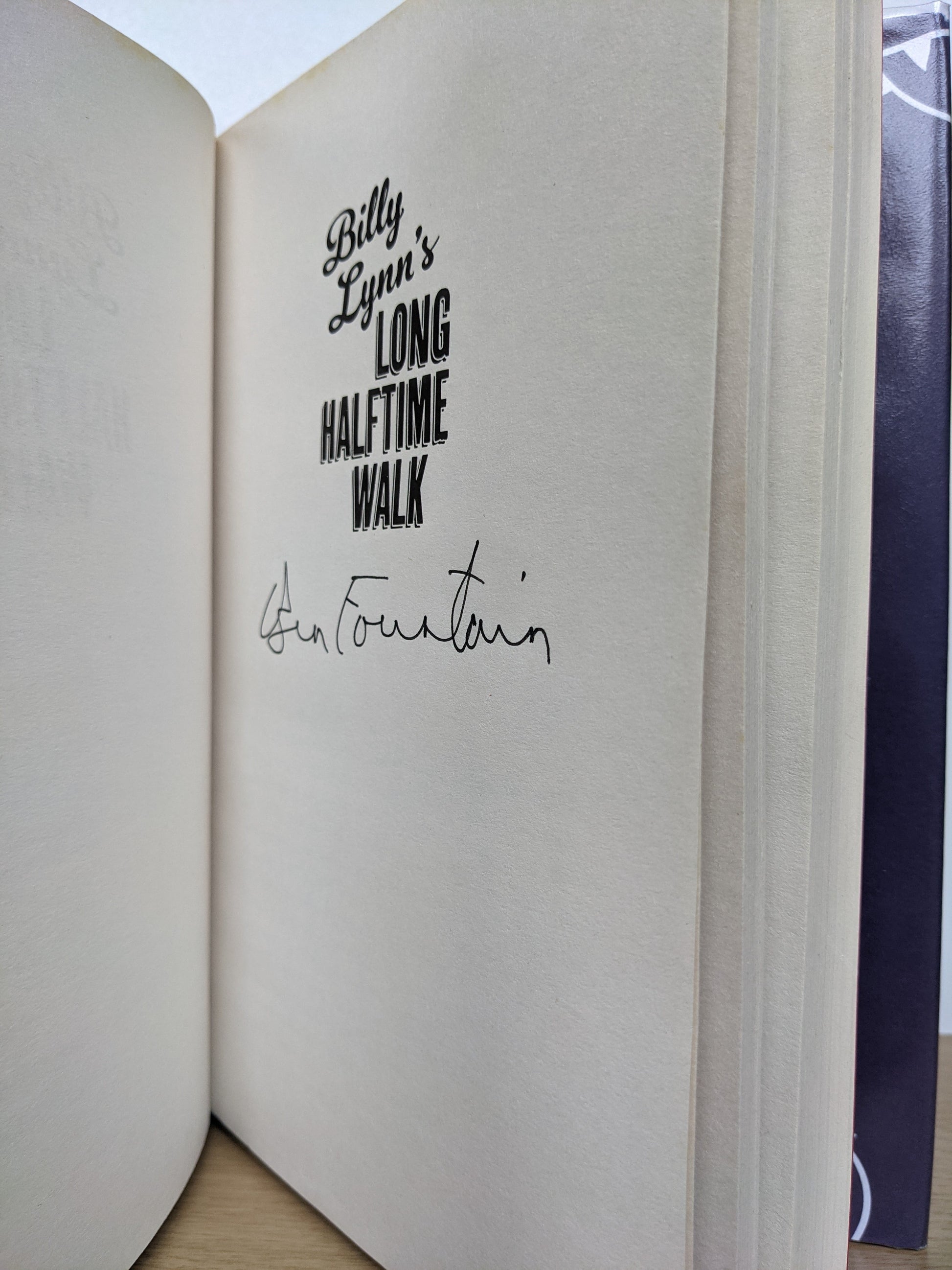 Billy Lynn's Long Halftime Walk (Signed First Edition)