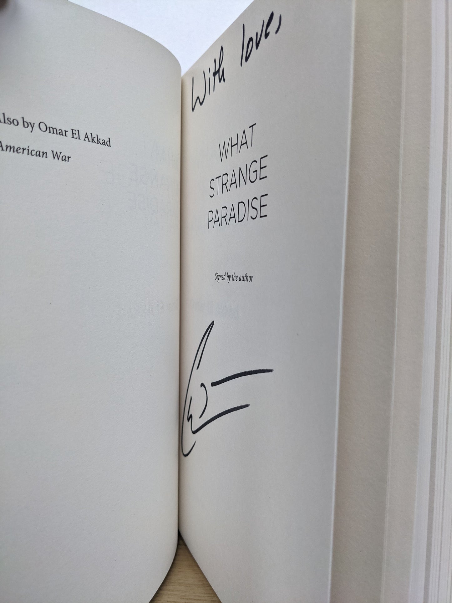 What Strange Paradise (Signed First Edition)