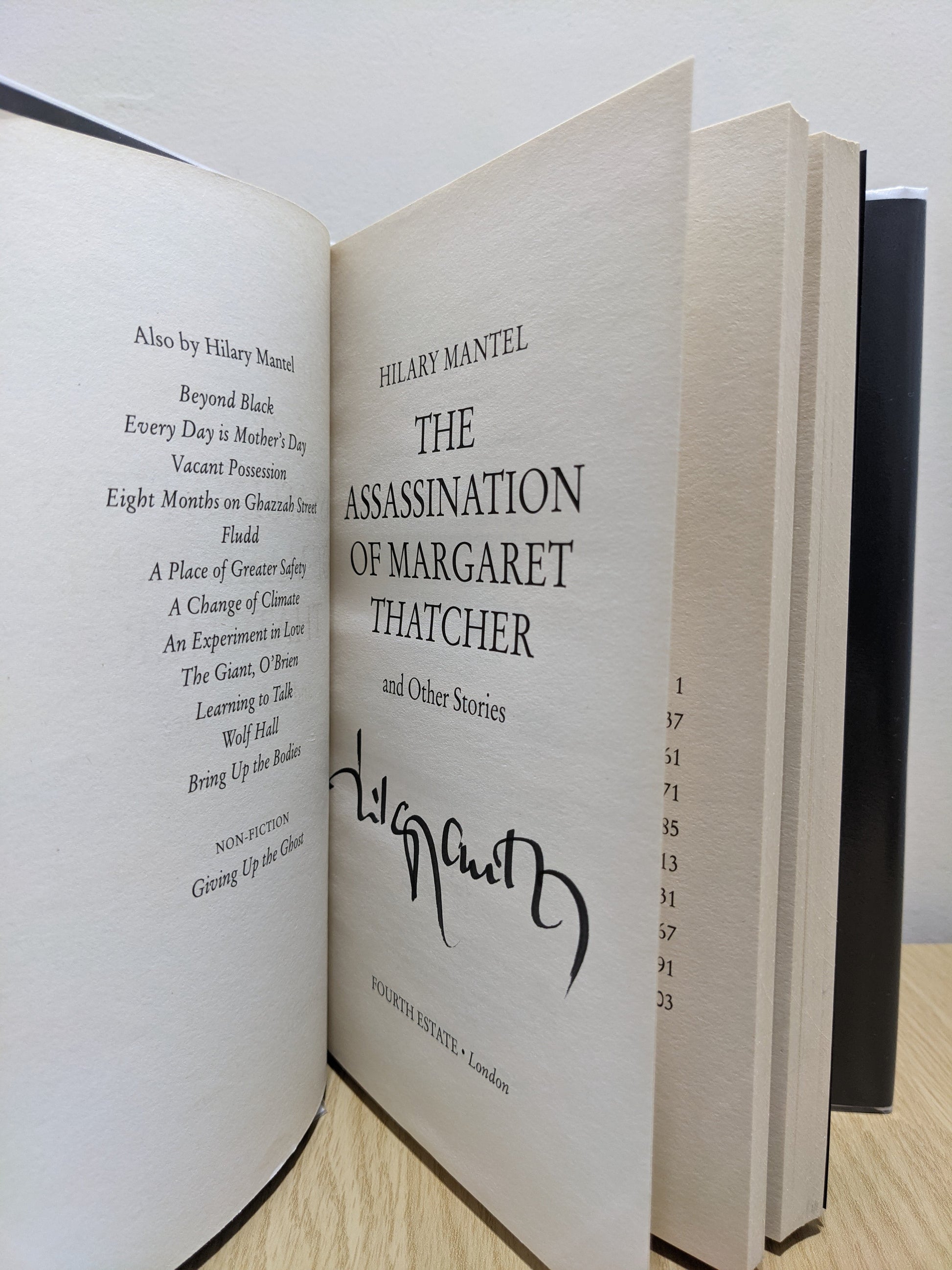 The Assassination of Margaret Thatcher (Signed First Edition)