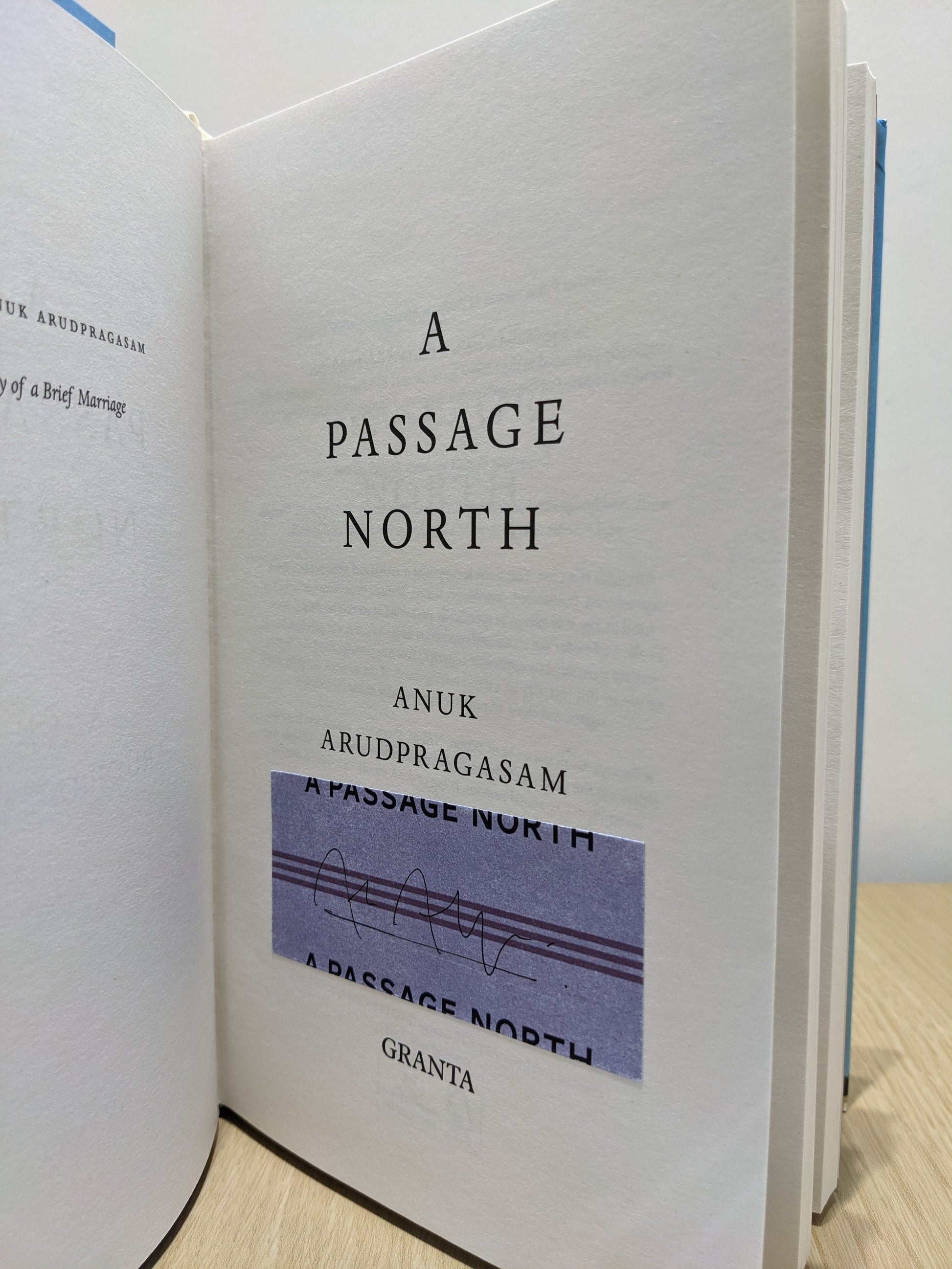 A Passage North (Signed First Edition)