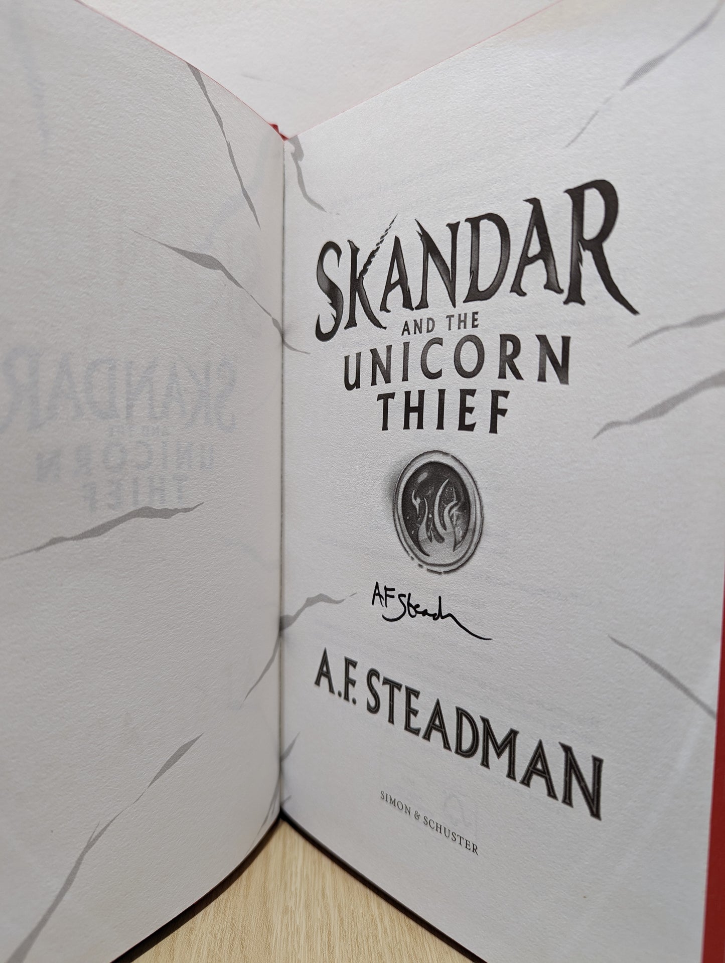 Skandar and the Unicorn Thief (Volume 1) (Signed First Edition with sprayed edges)