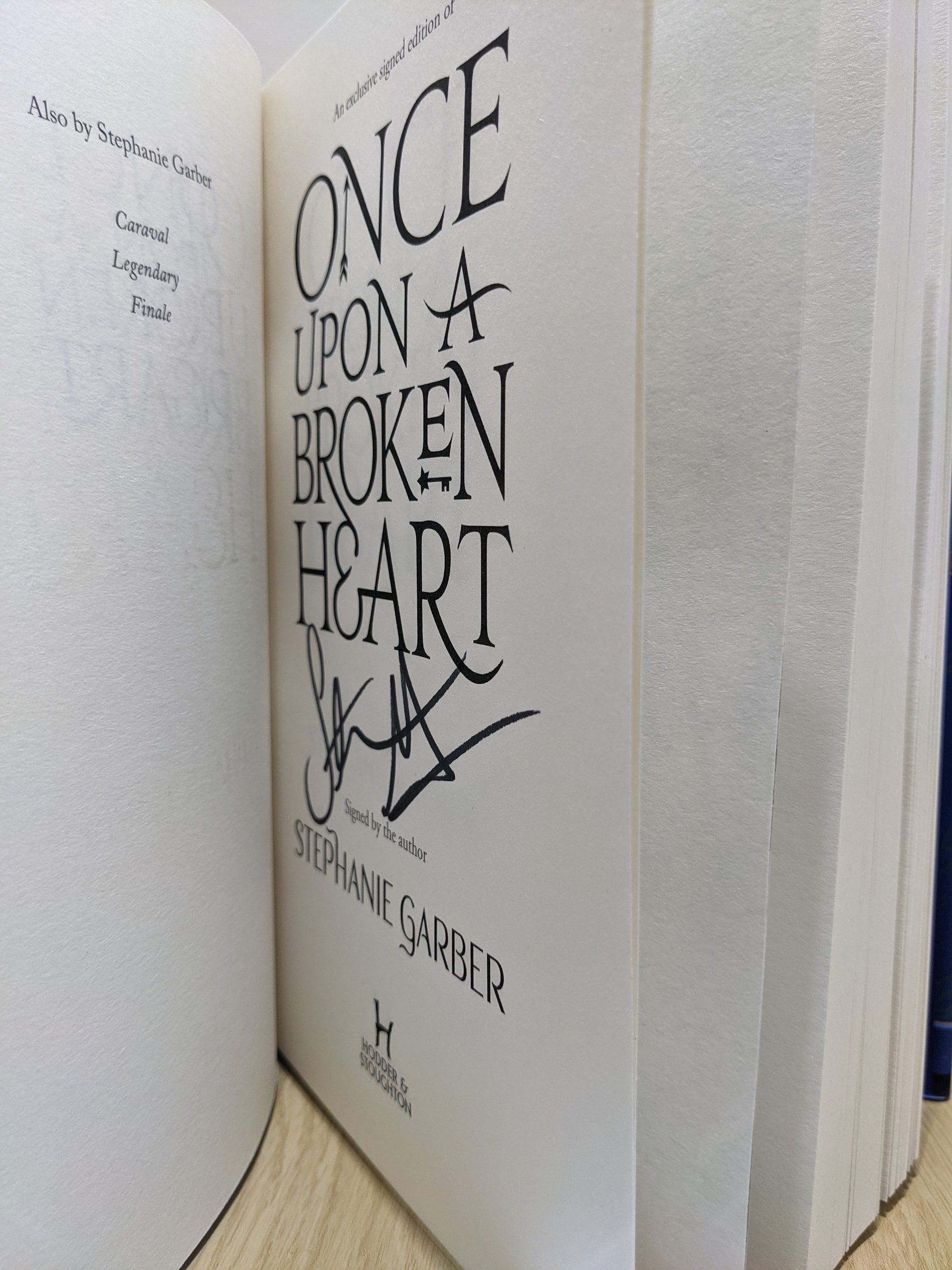 Once Upon A Broken Heart (Signed Fox Cover)