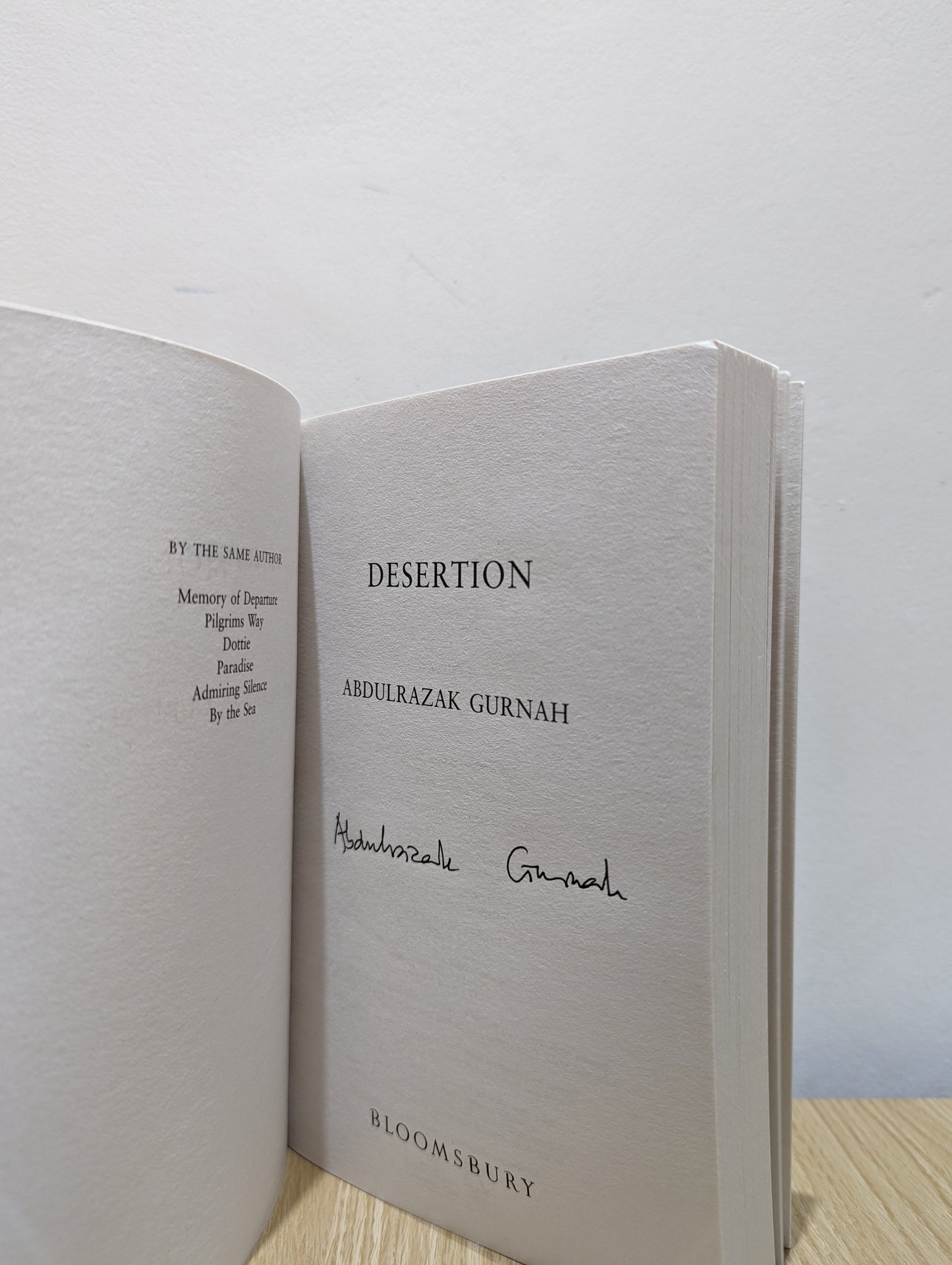 Desertion (Signed to Title Page)