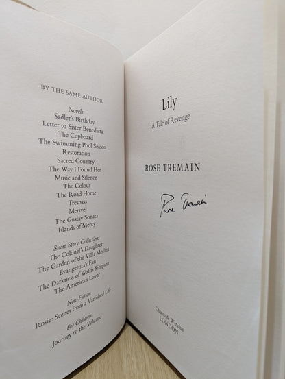 Lily: A Tale of Revenge (Signed First Edition)